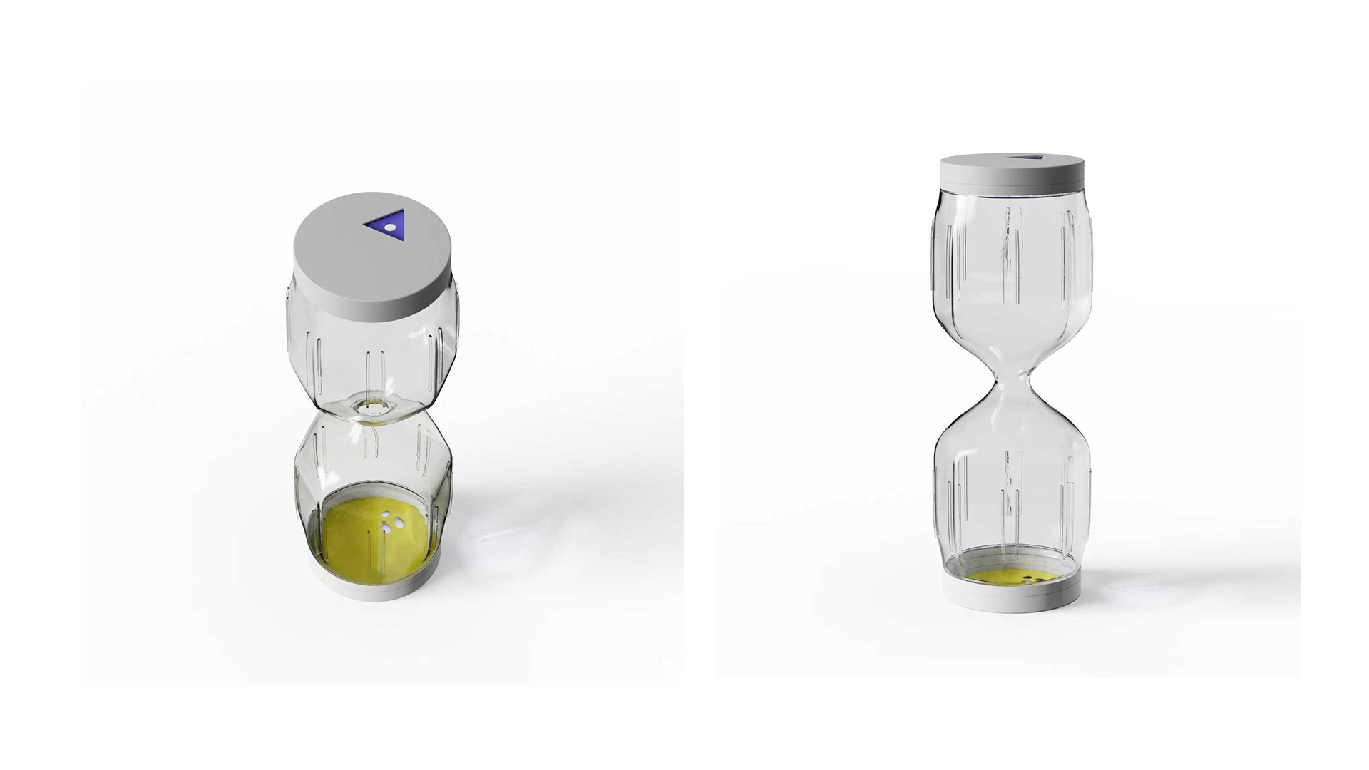 Hourglass Shape Salt Bottle