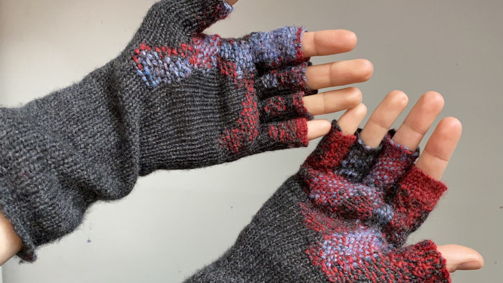 Ana's darned cashmere gloves, Repair Shop.