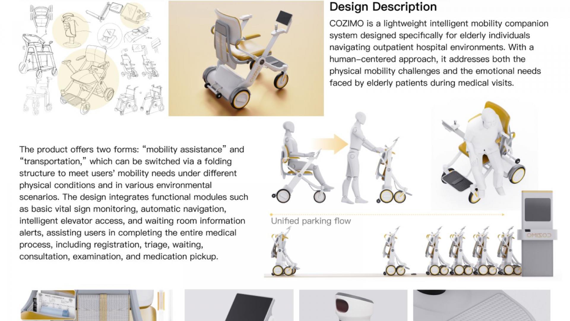 Assistance product for elderly patients