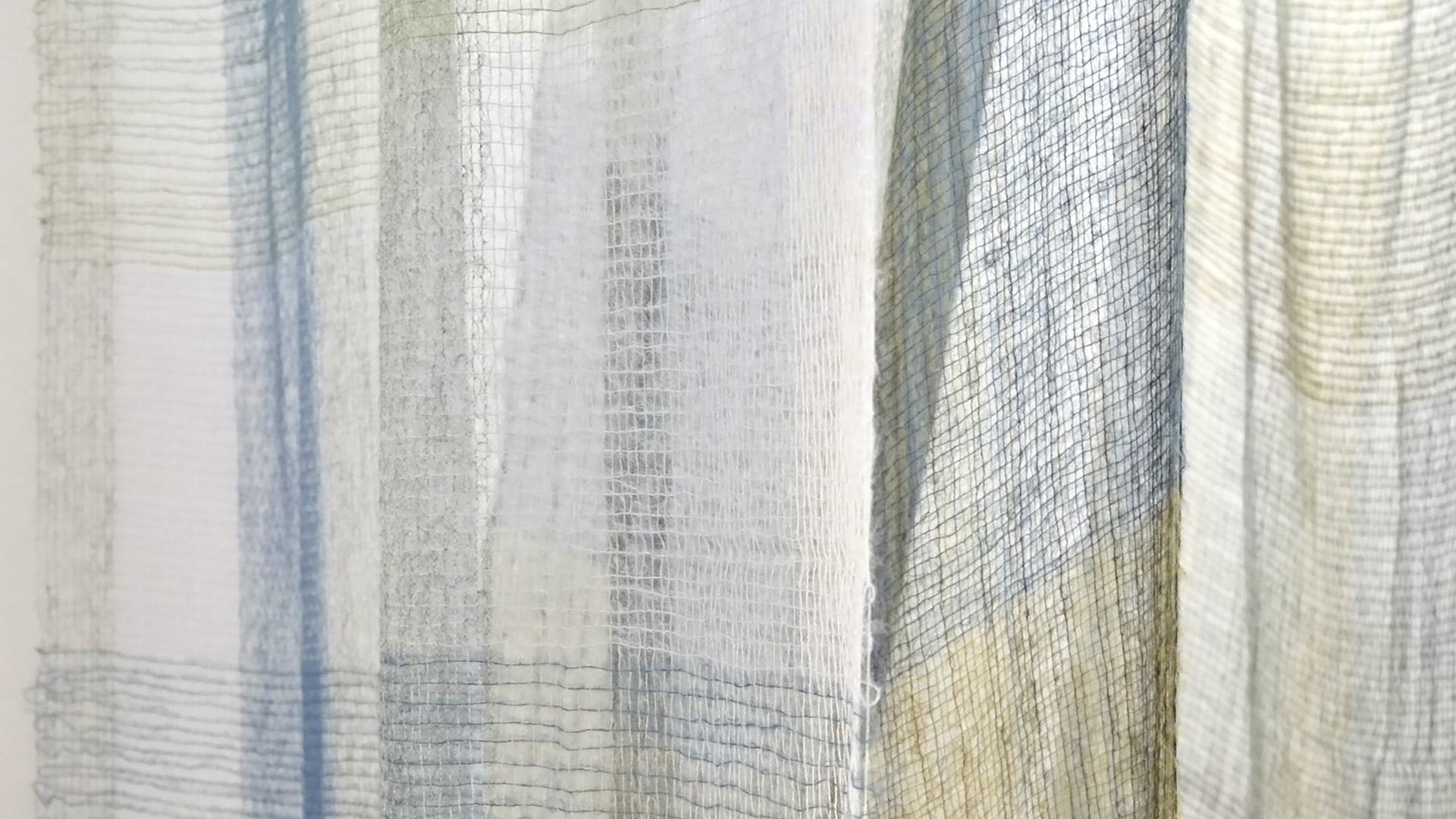 Detail of a woven textile piece, 2026
