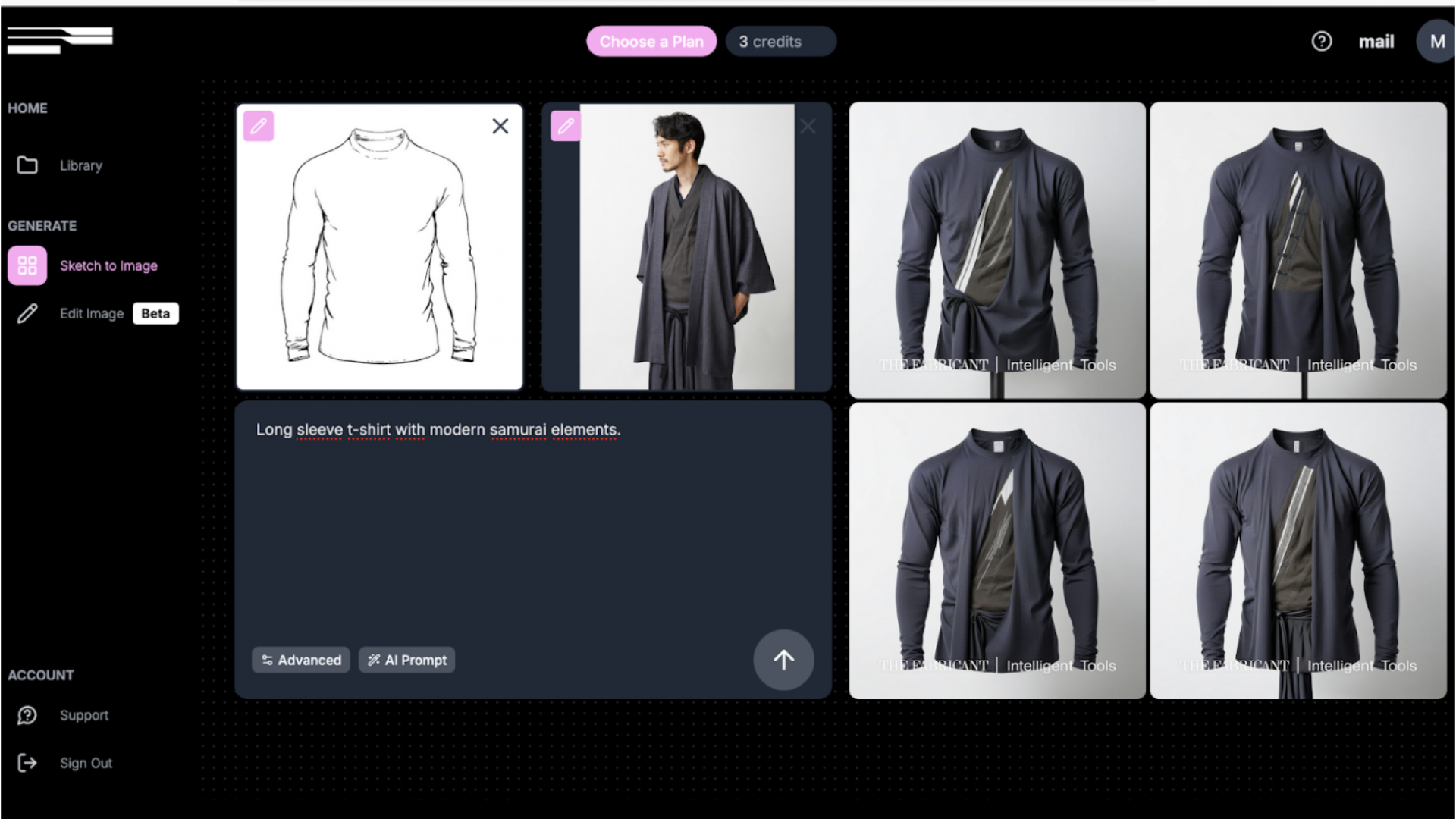 Capture of The Fabrikant design software