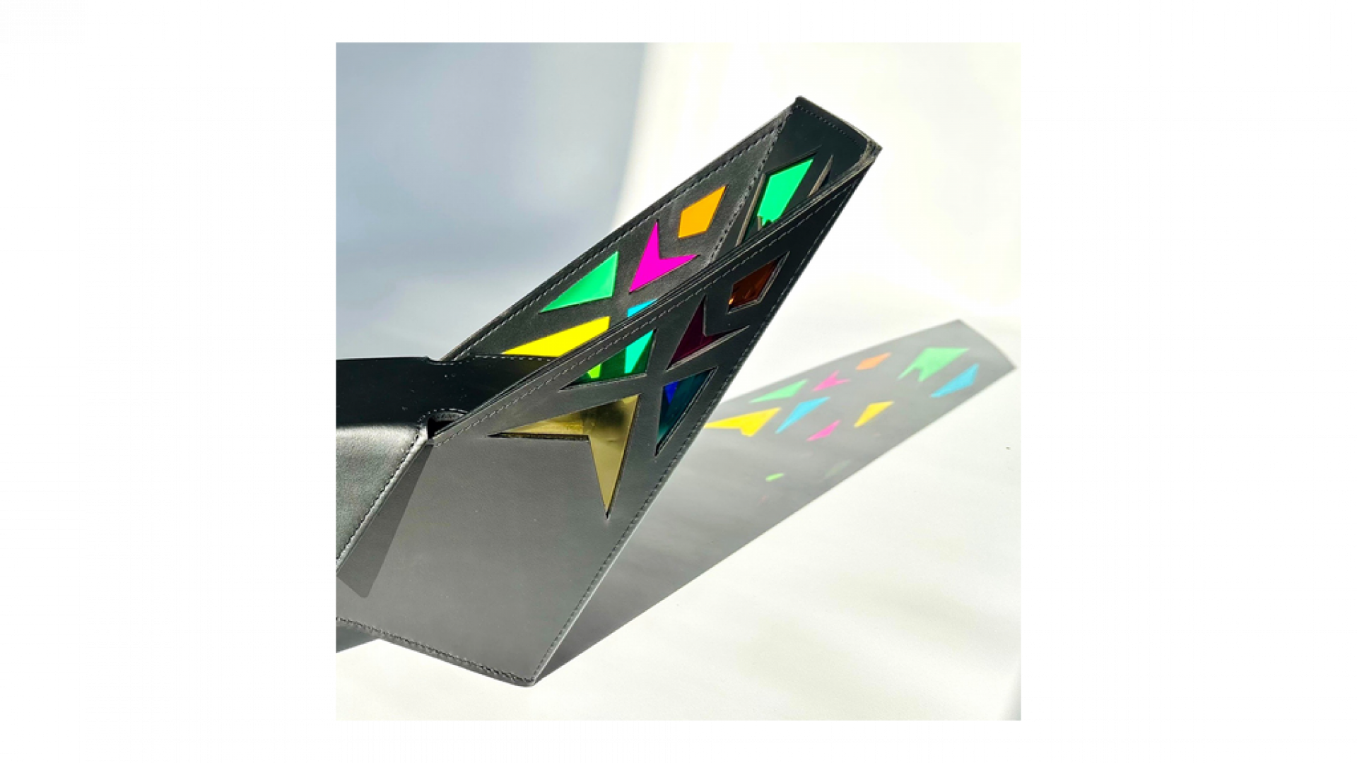 Stained glass inspired bag - detail shot