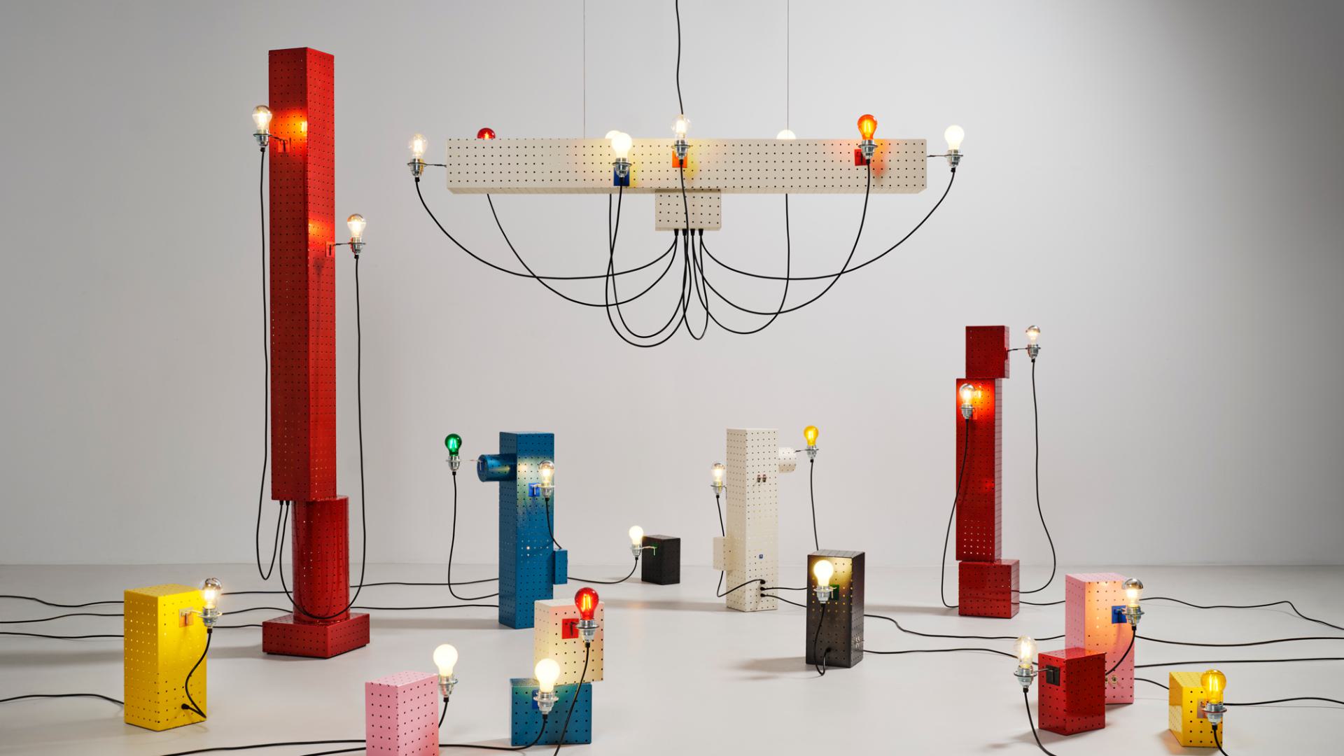 Pegboard lamps