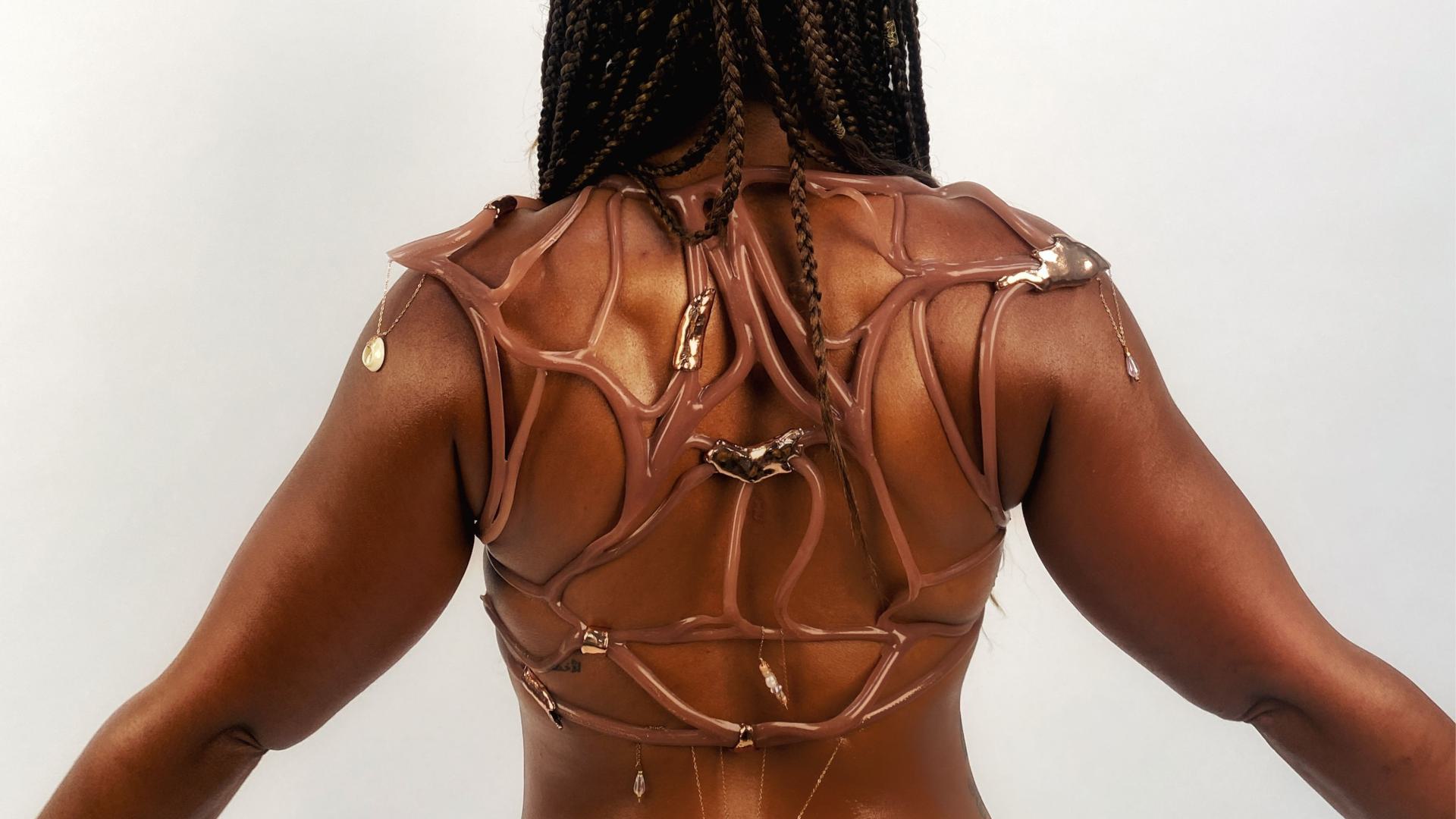 Reclaiming Her Body Jewelry Collection: The Back