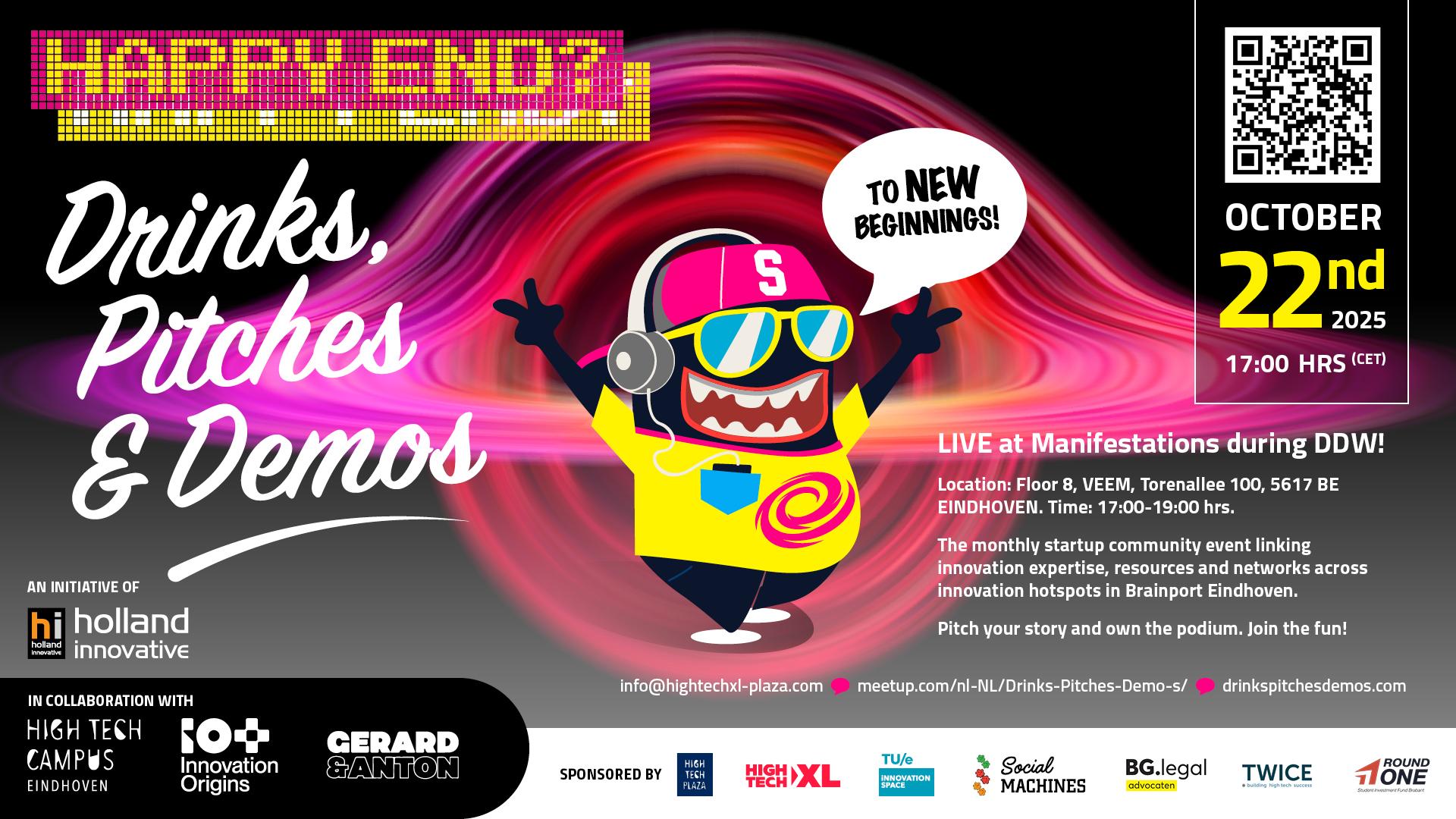 Manifestations at Night - Drinks, Demo's and Pitches