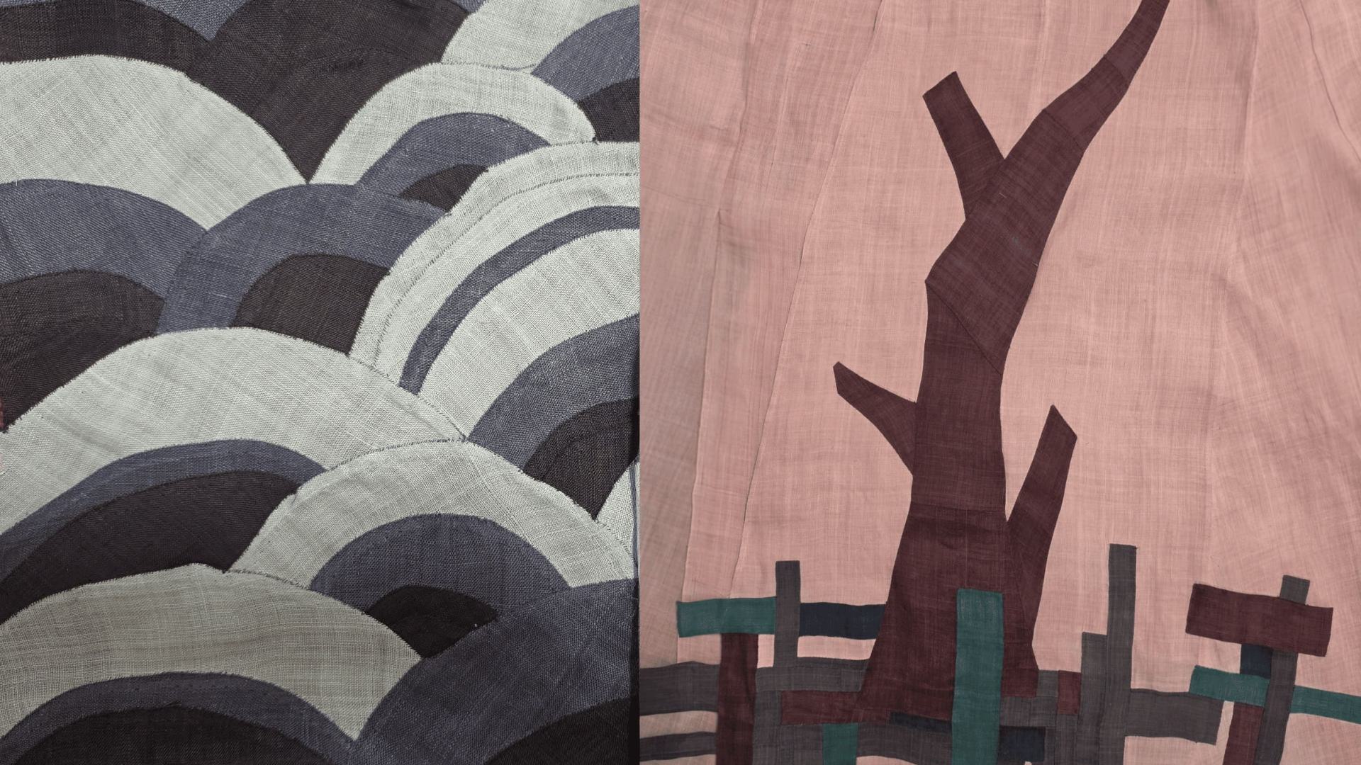 Hand-sewn textile details