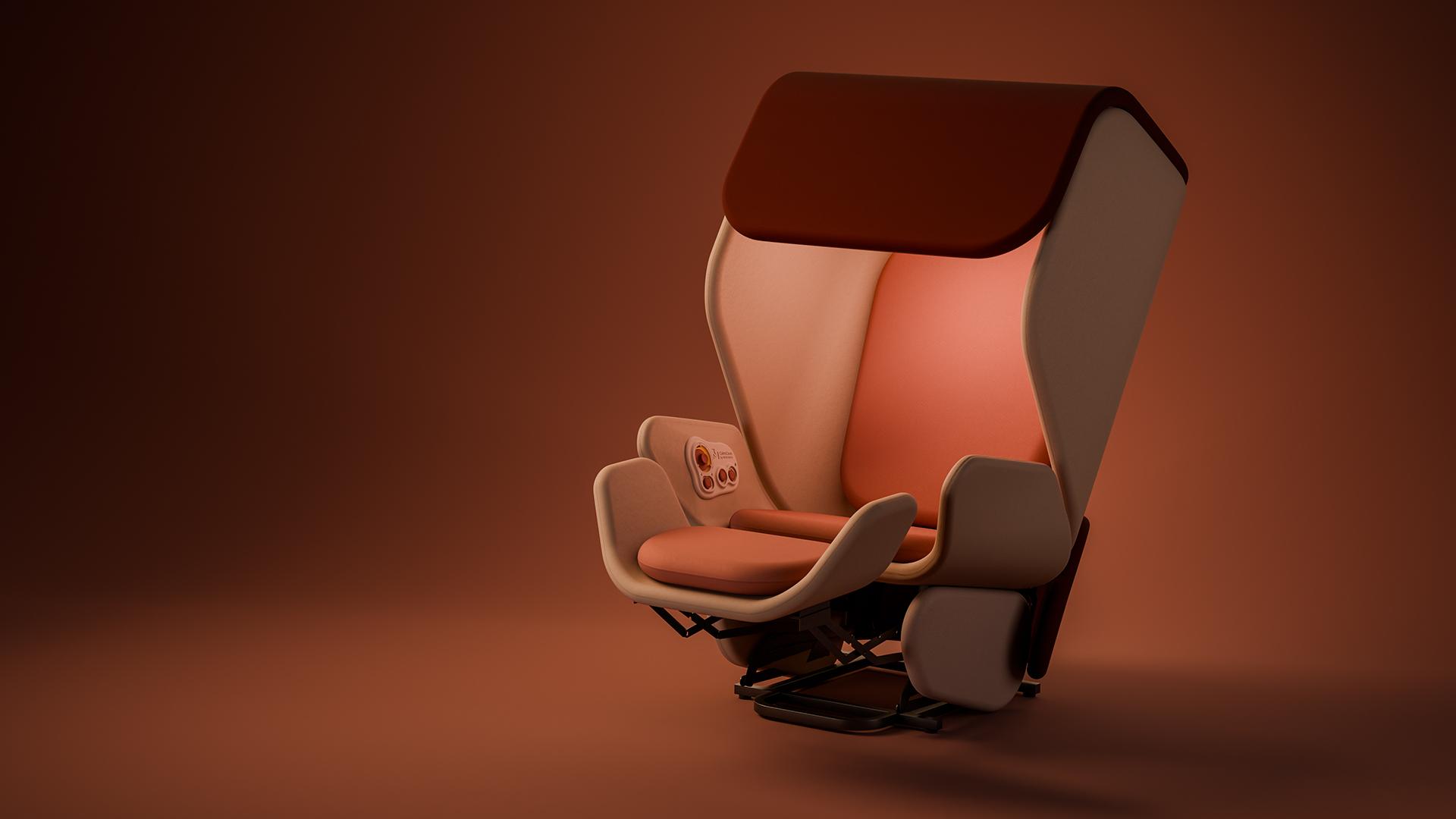 CalmCave Visualization - reclined position