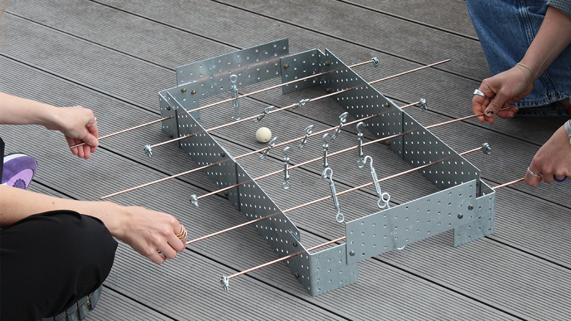 The foosball table