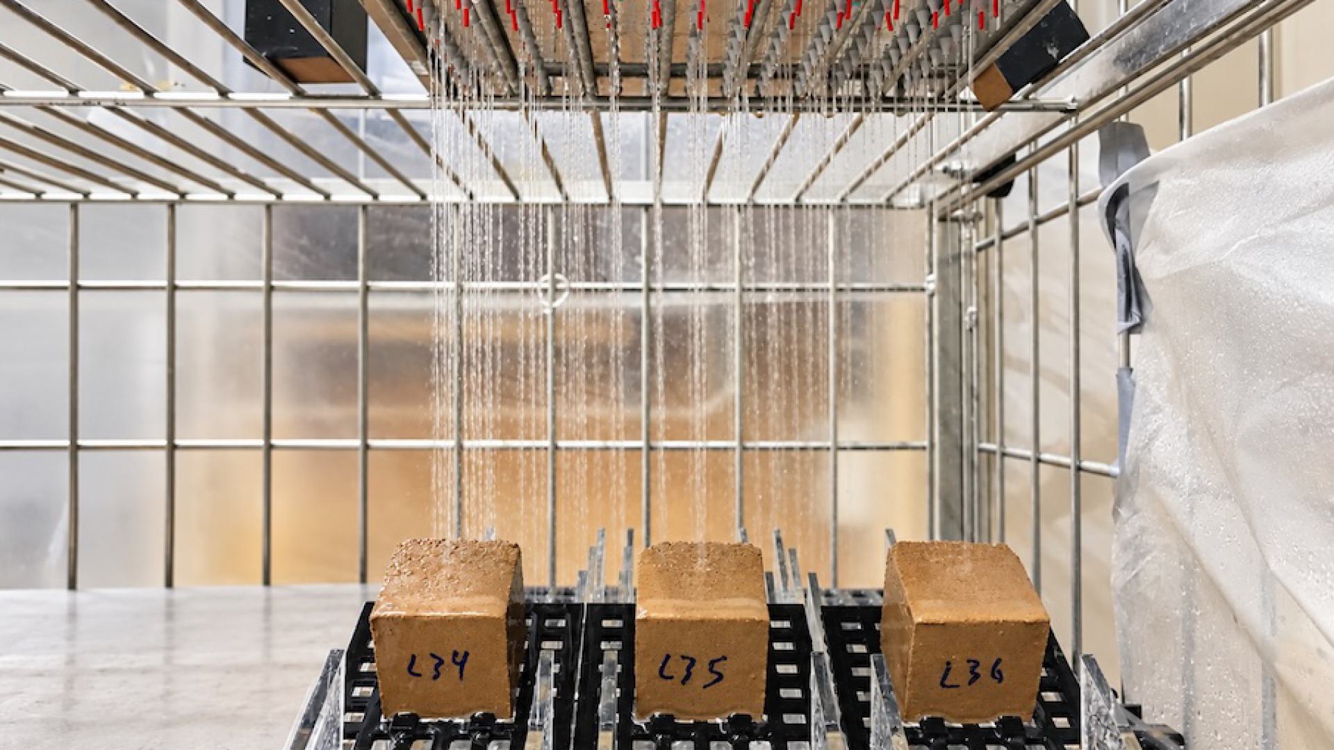 CoolBricks tested in the lab