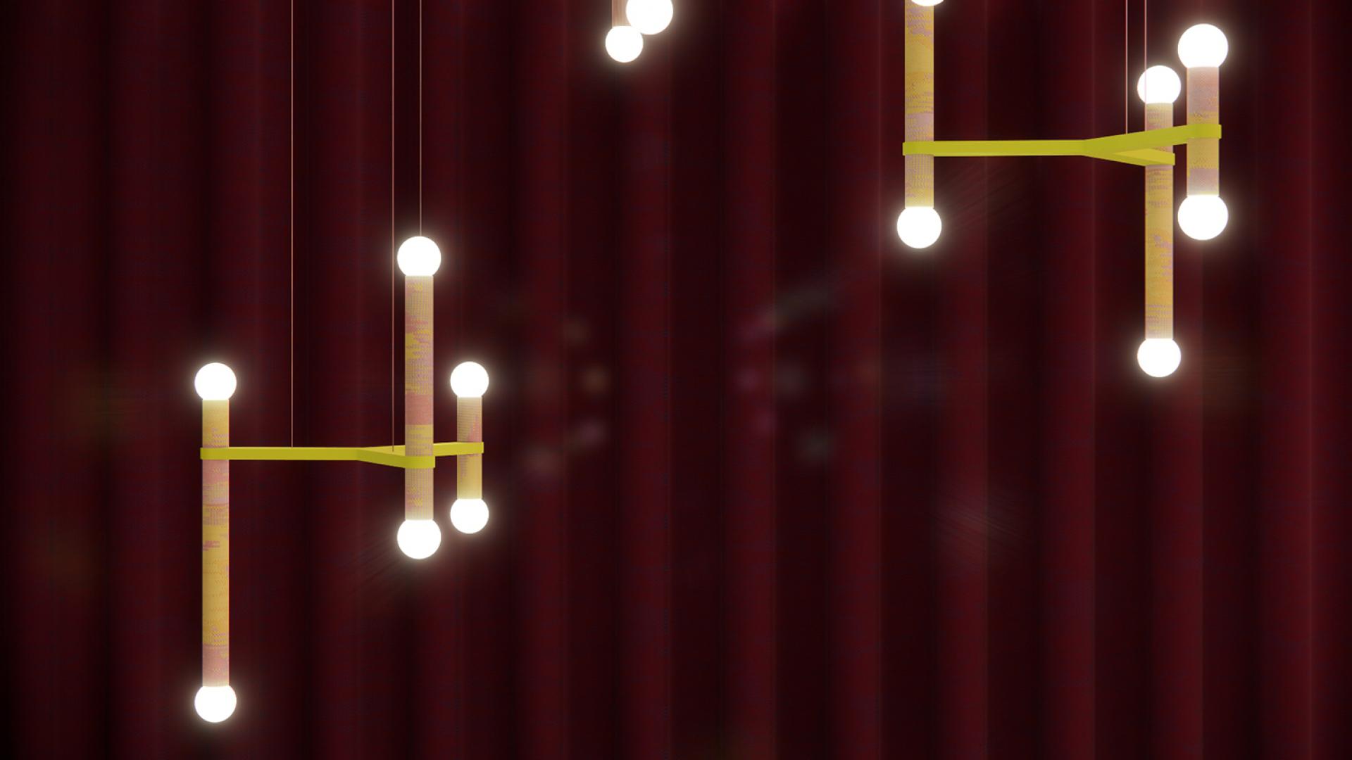 Hollis+Morris Molecule Chandelier with BYBORRE