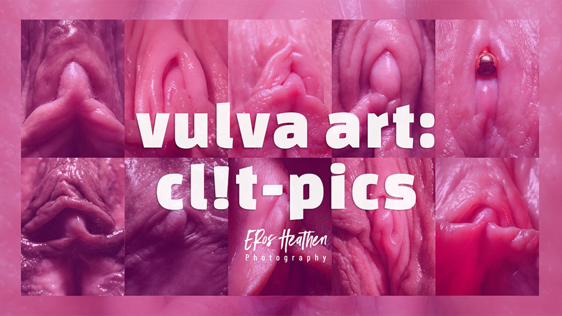 Promotional collage for Vulva Art: Clit-Pics