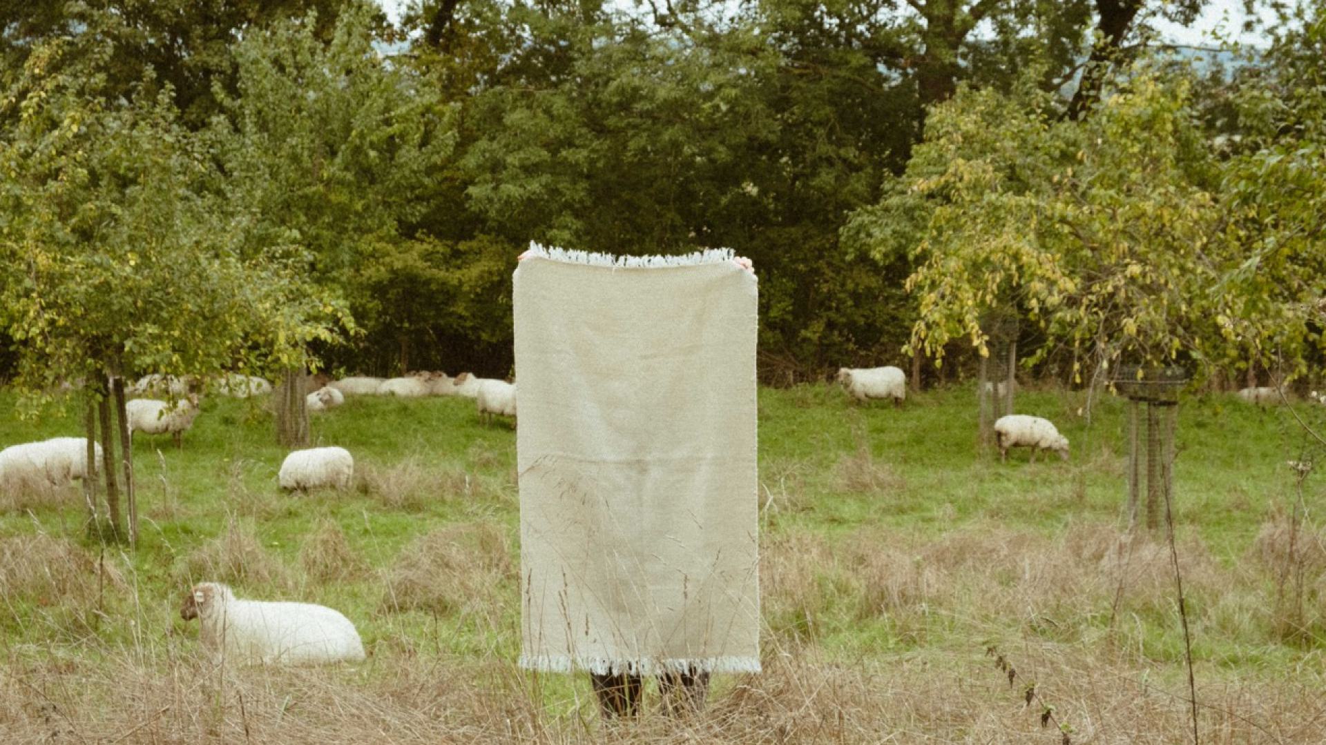 A plaid from Dutch wool designed by Studio Sufi