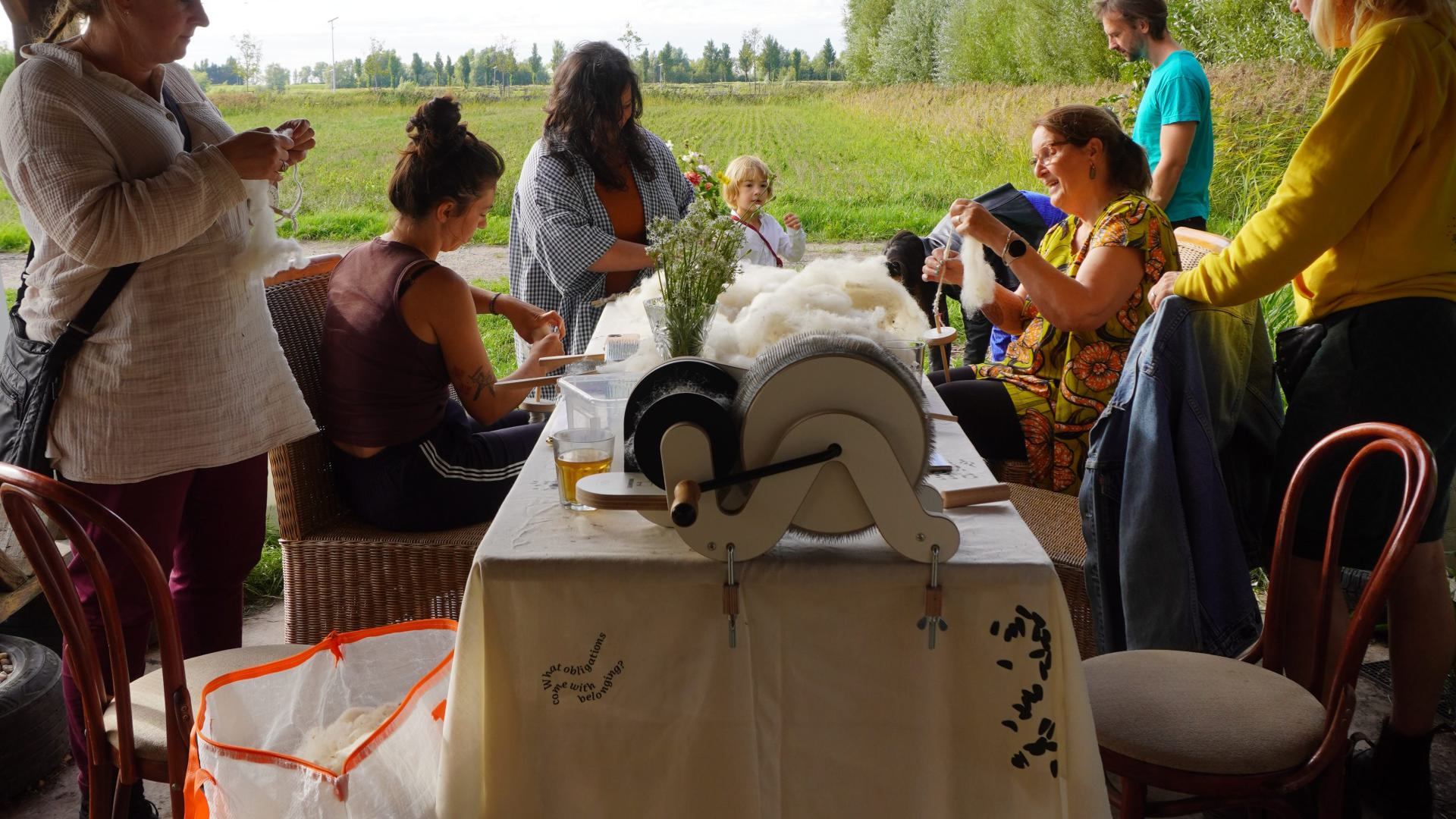 Wool workshop at Voedselpark Amsterdam