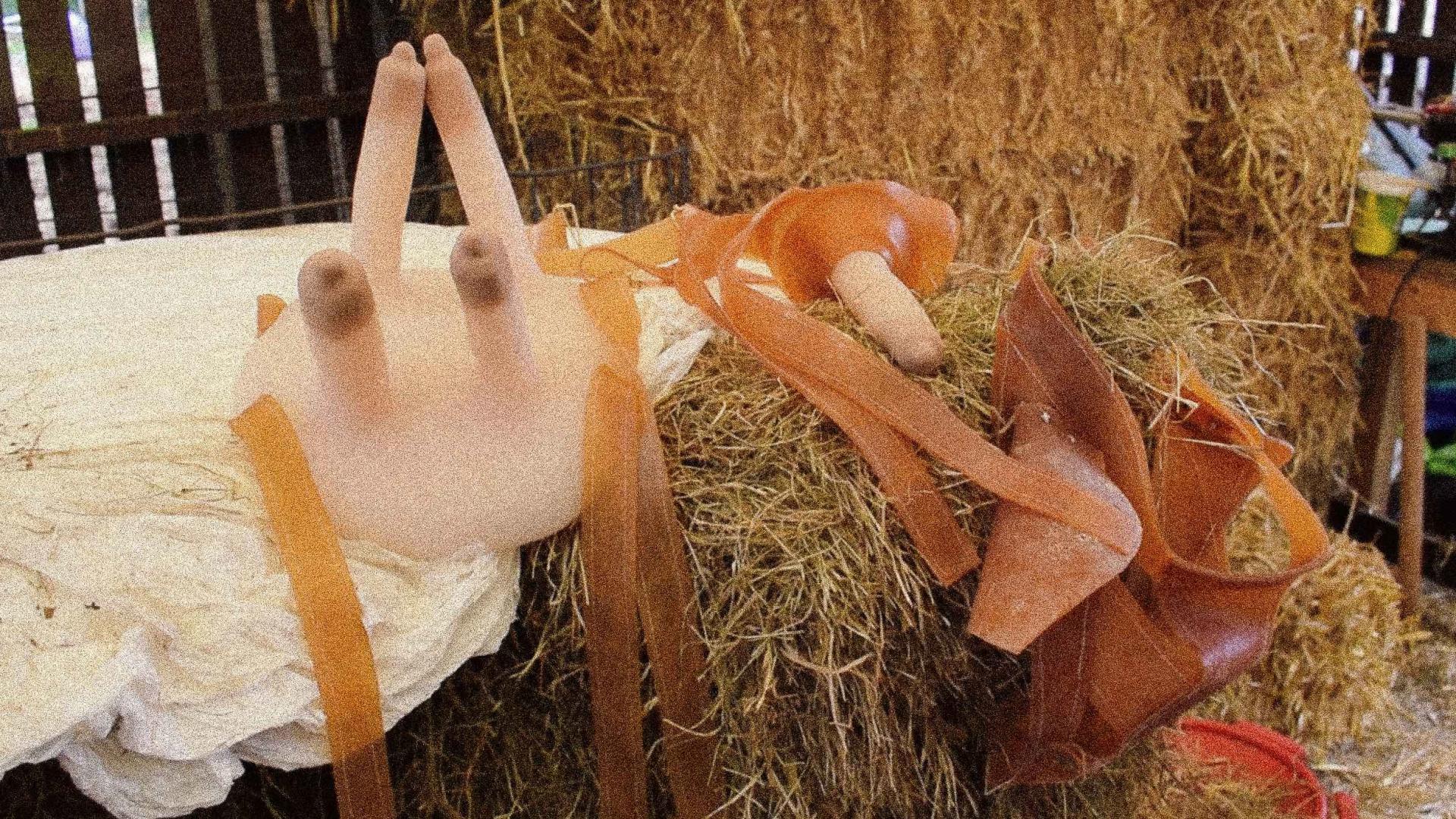 Film props made from latex and silicone