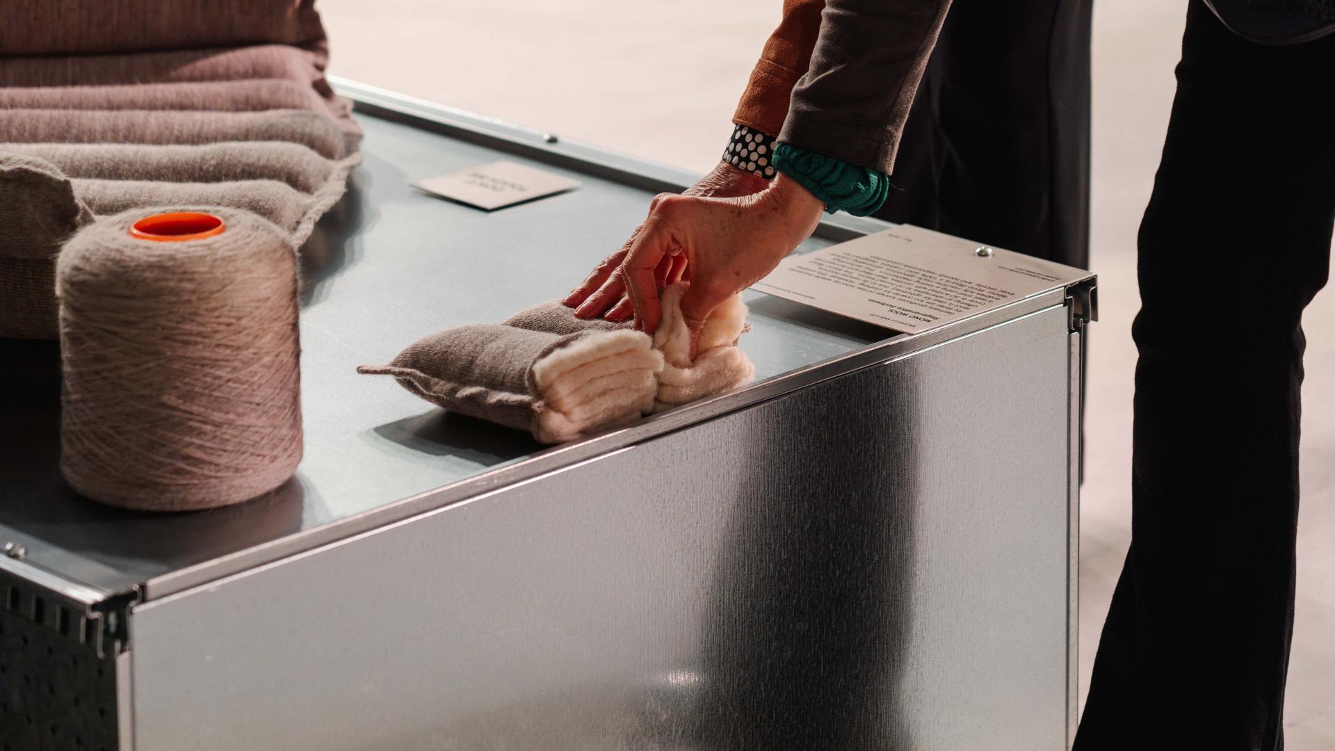 Touching time through material