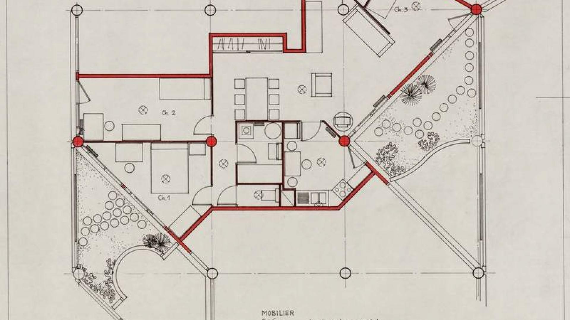 Model apartment layout E106 in La Maladrerie