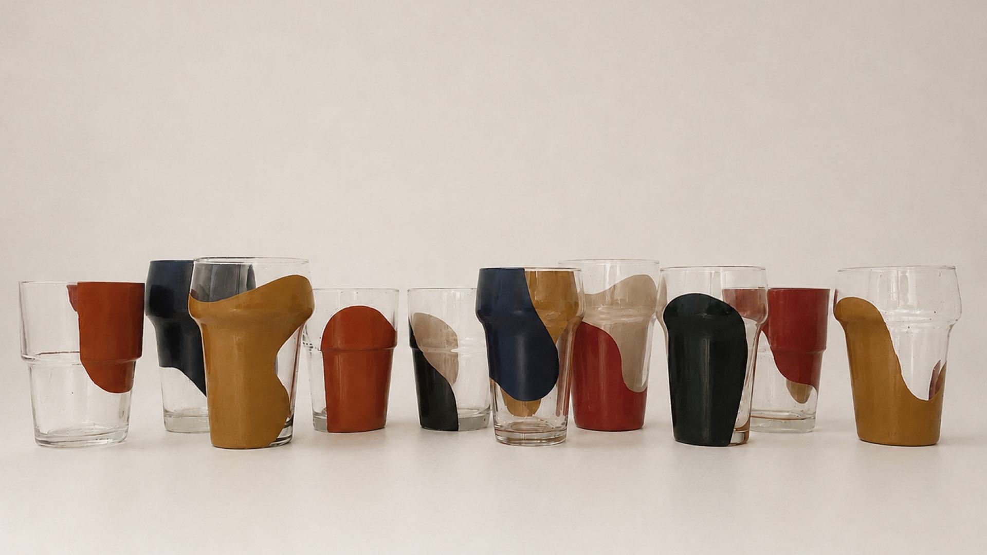 A series of objects transformed through Urushi