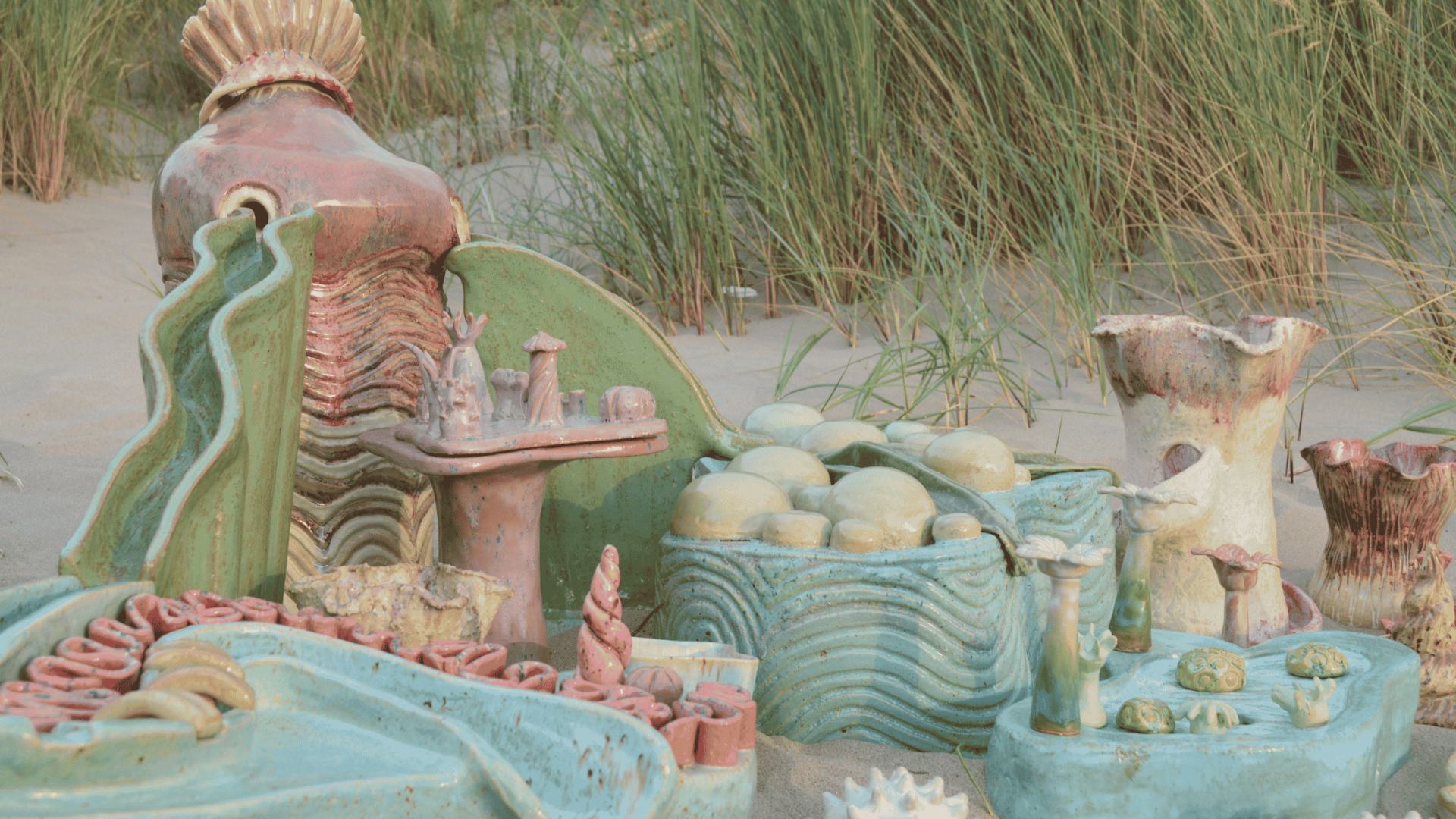 The Elsewhere - a Ceramic Ecosystem, side view