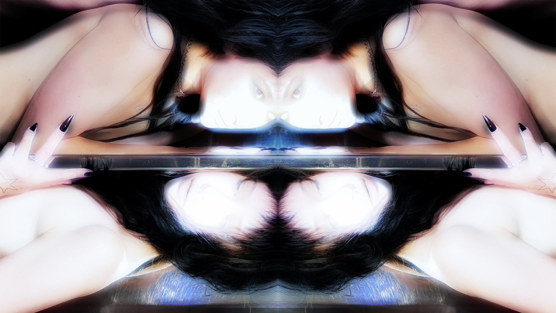 Work in progress, mirror print