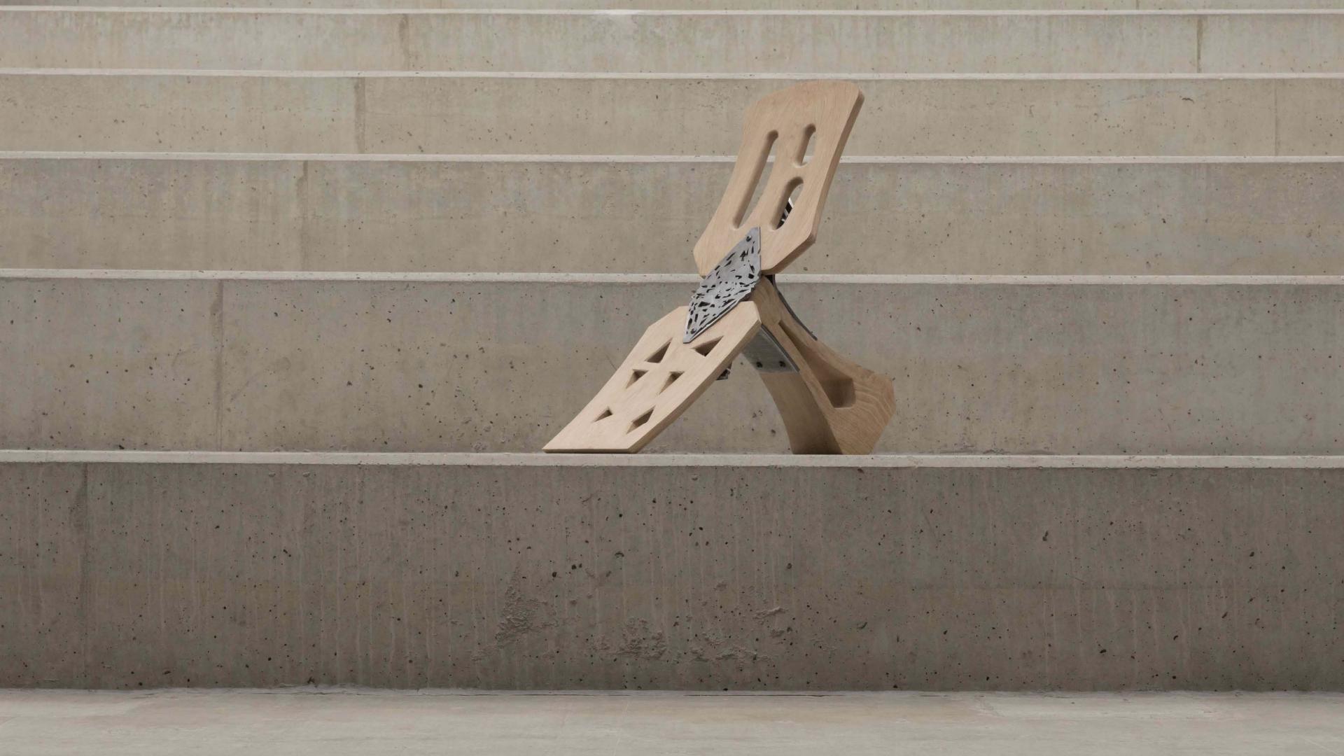 USAWA, 2026 - Stool – Oak and Steel