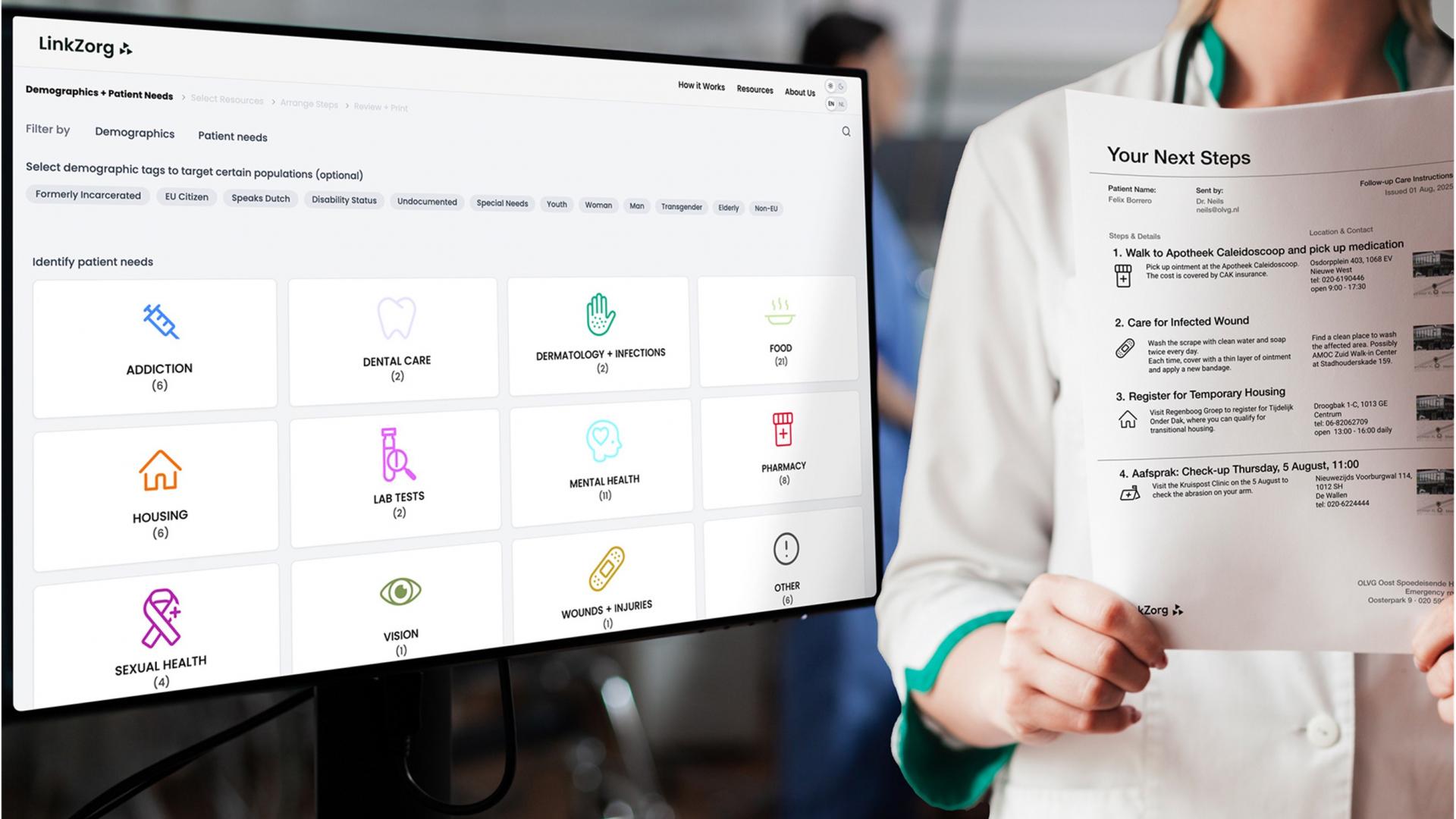 Linkzorg, a platform to support emergency care
