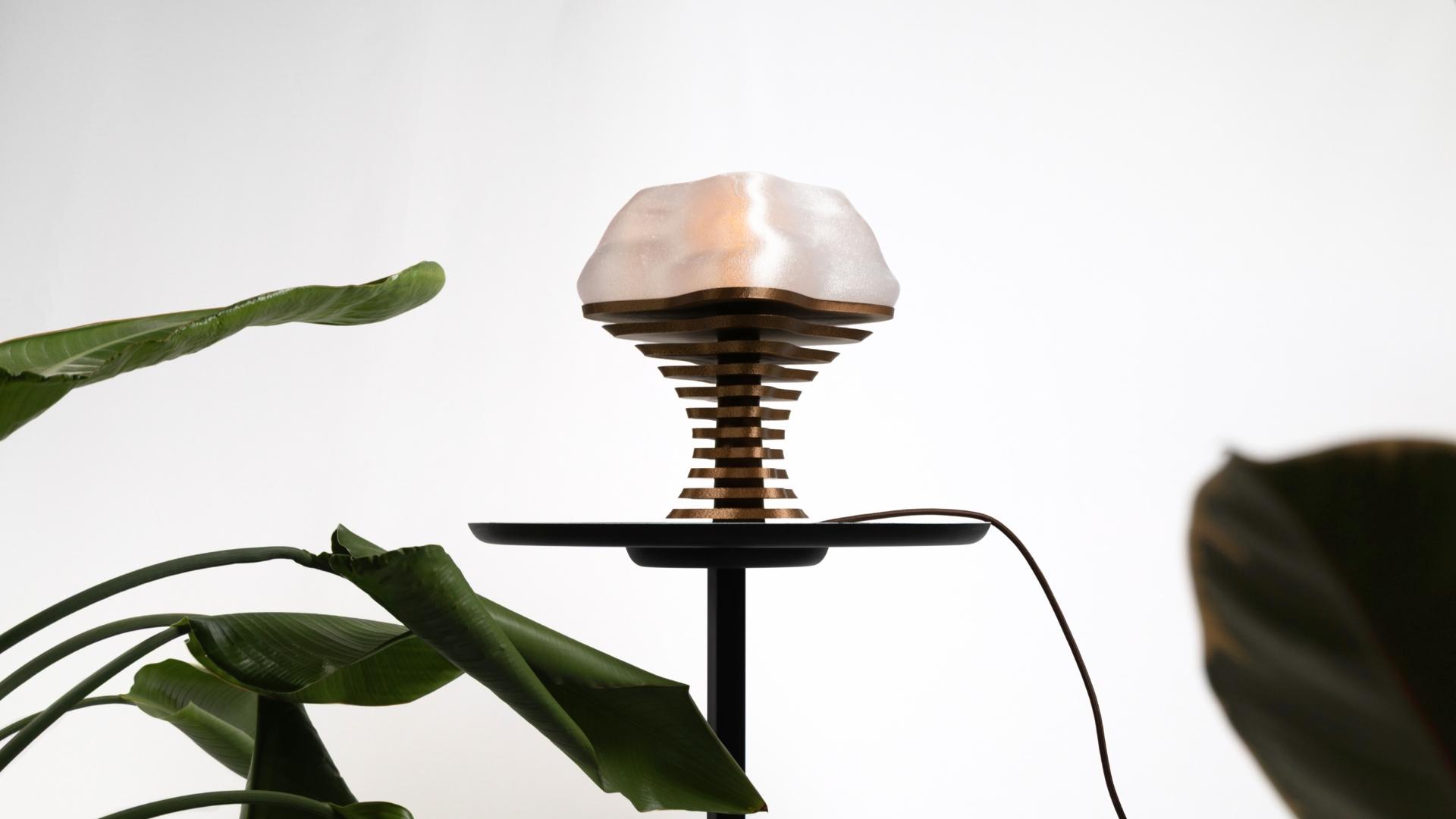 The centerpiece, hidden in the leaves.