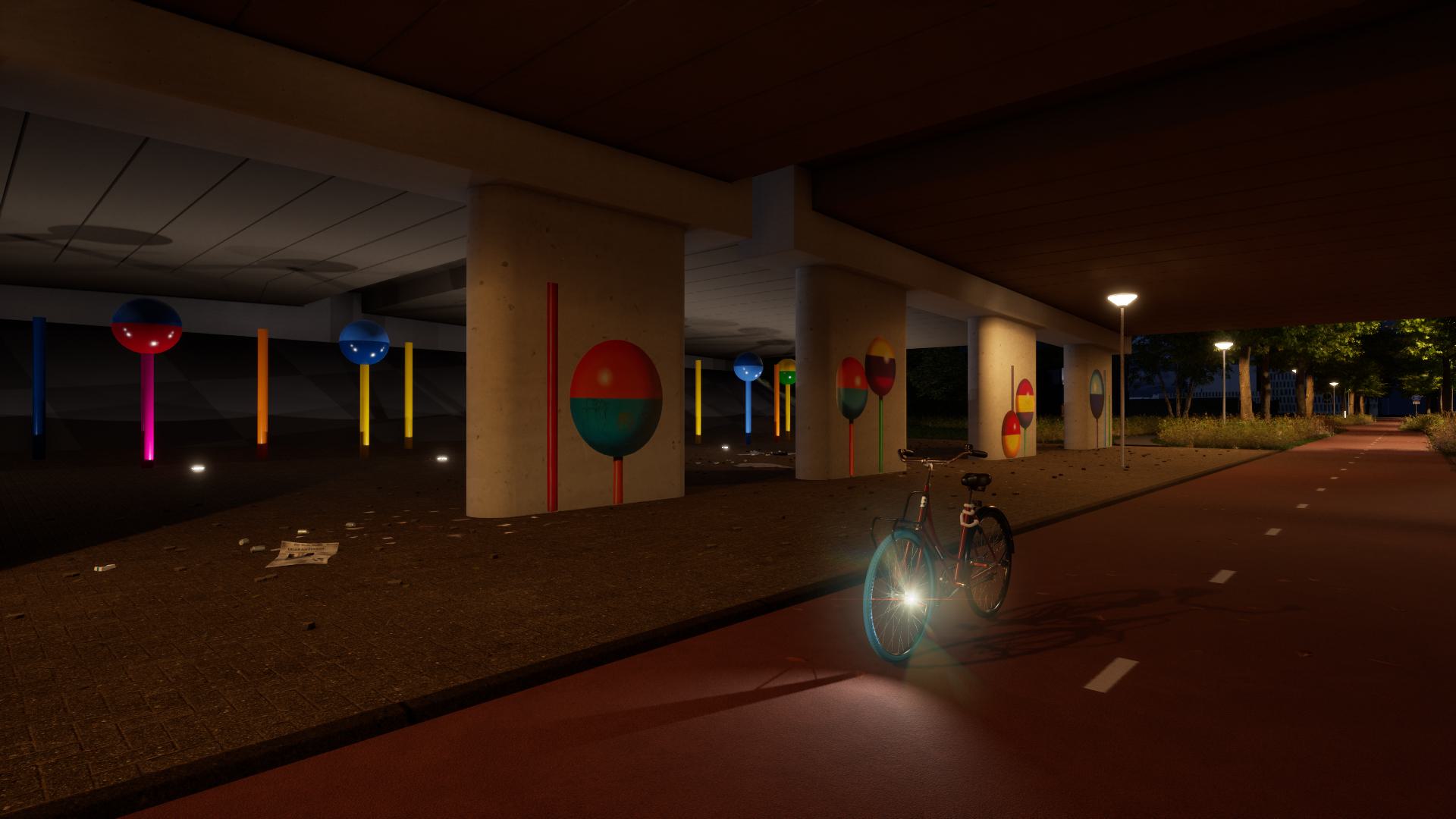 Under the overpass