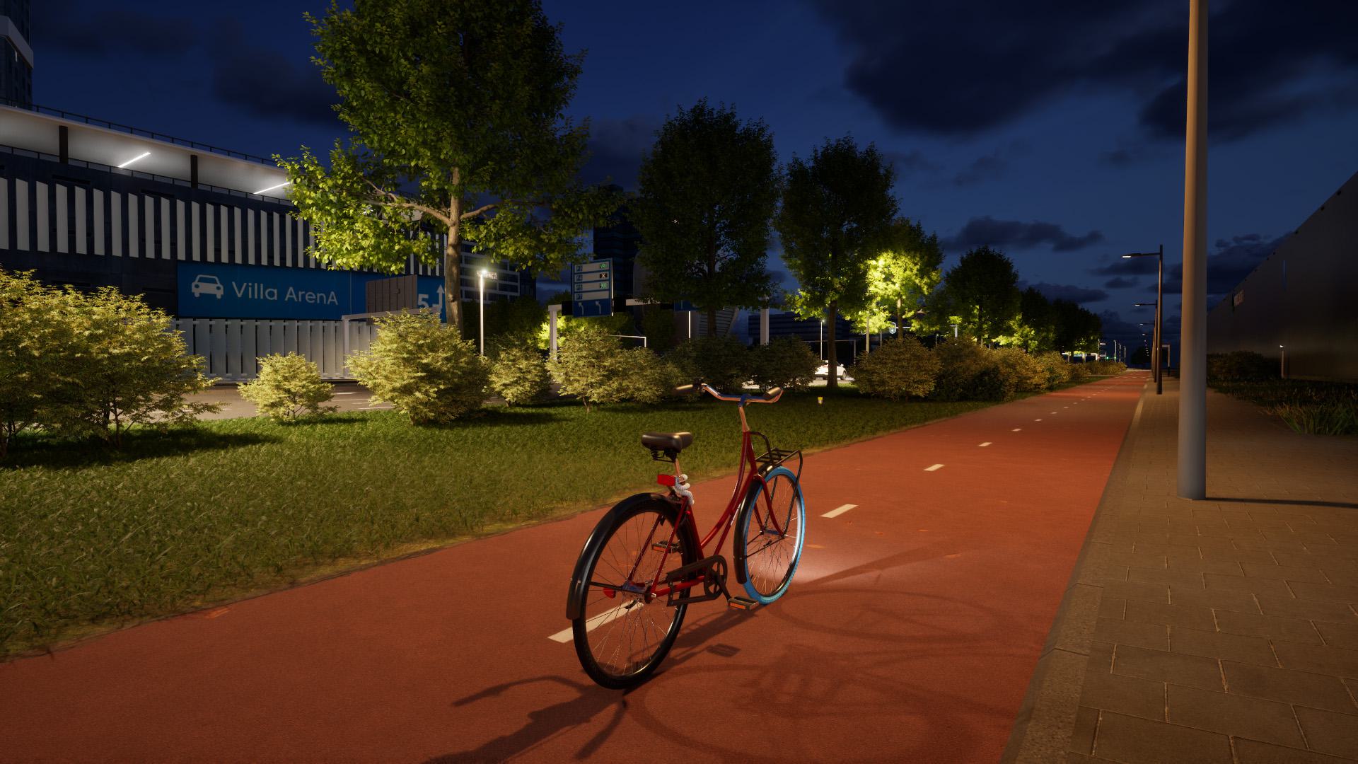 Bikepath by night