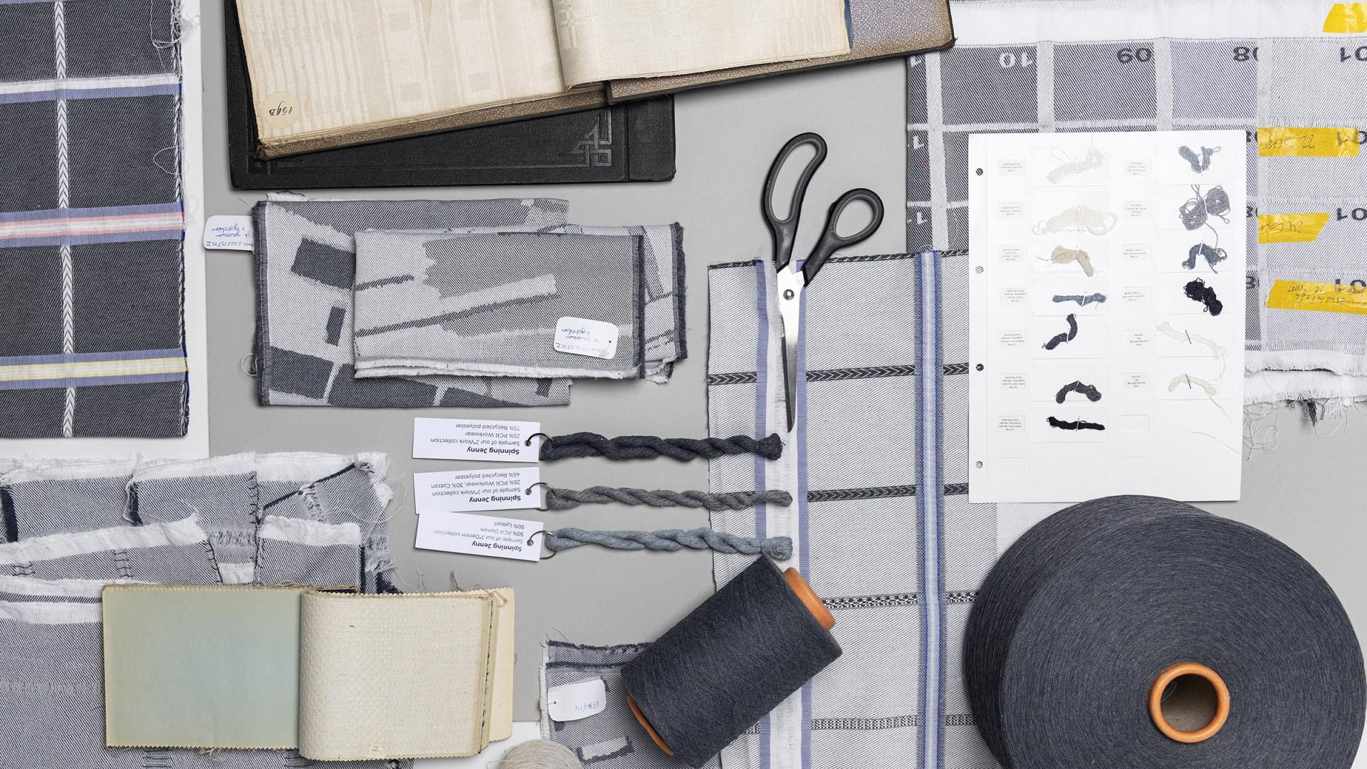 Weave book and fabric samples