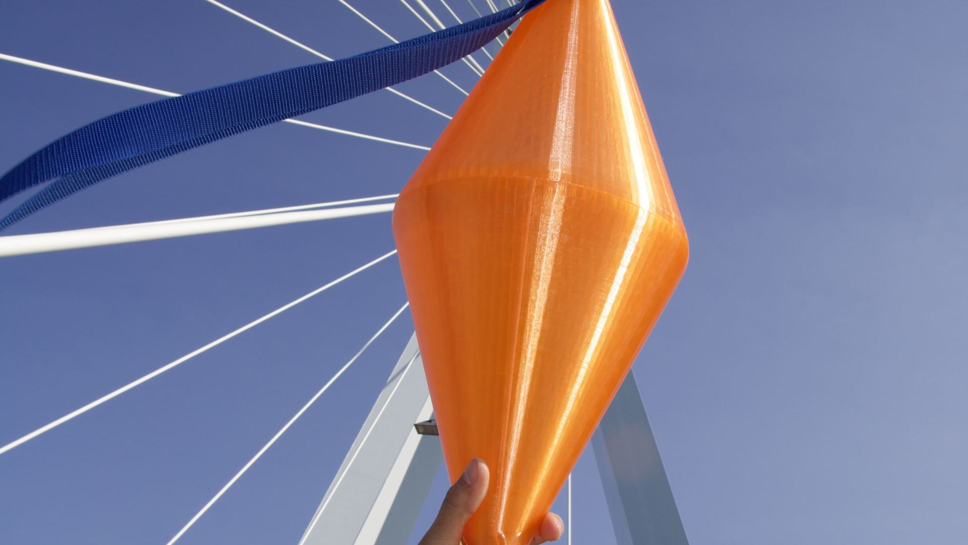 Orange bag-buoy