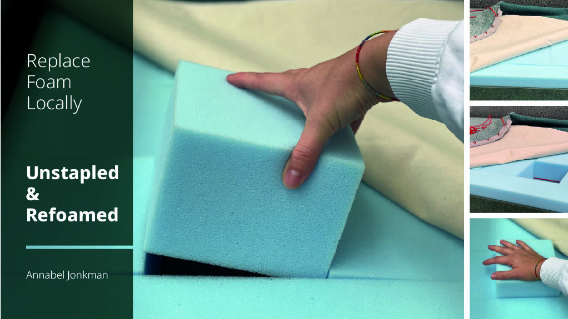 Only worn foam blocks need to be replaced