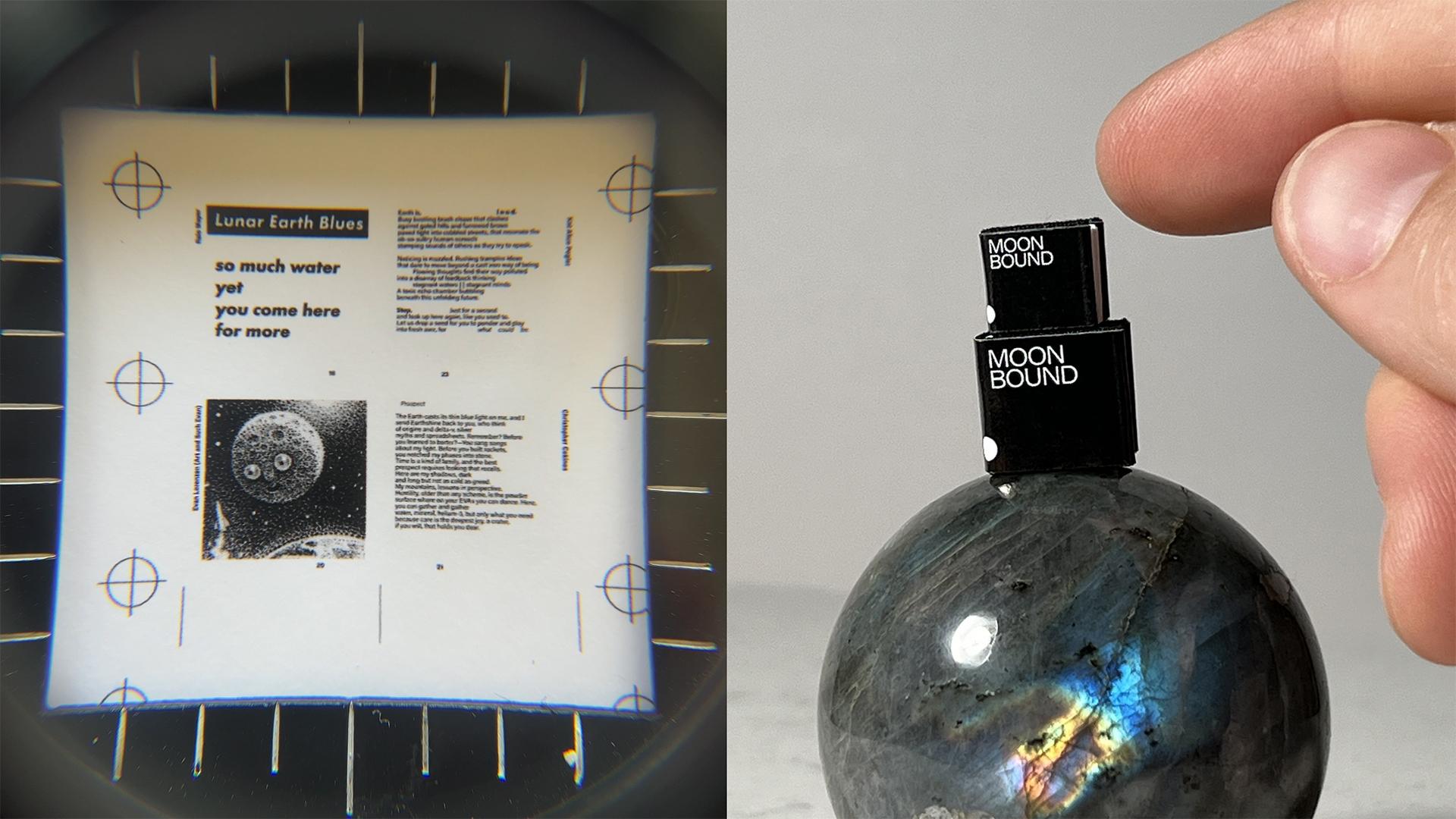 Left: book making process, right: original books