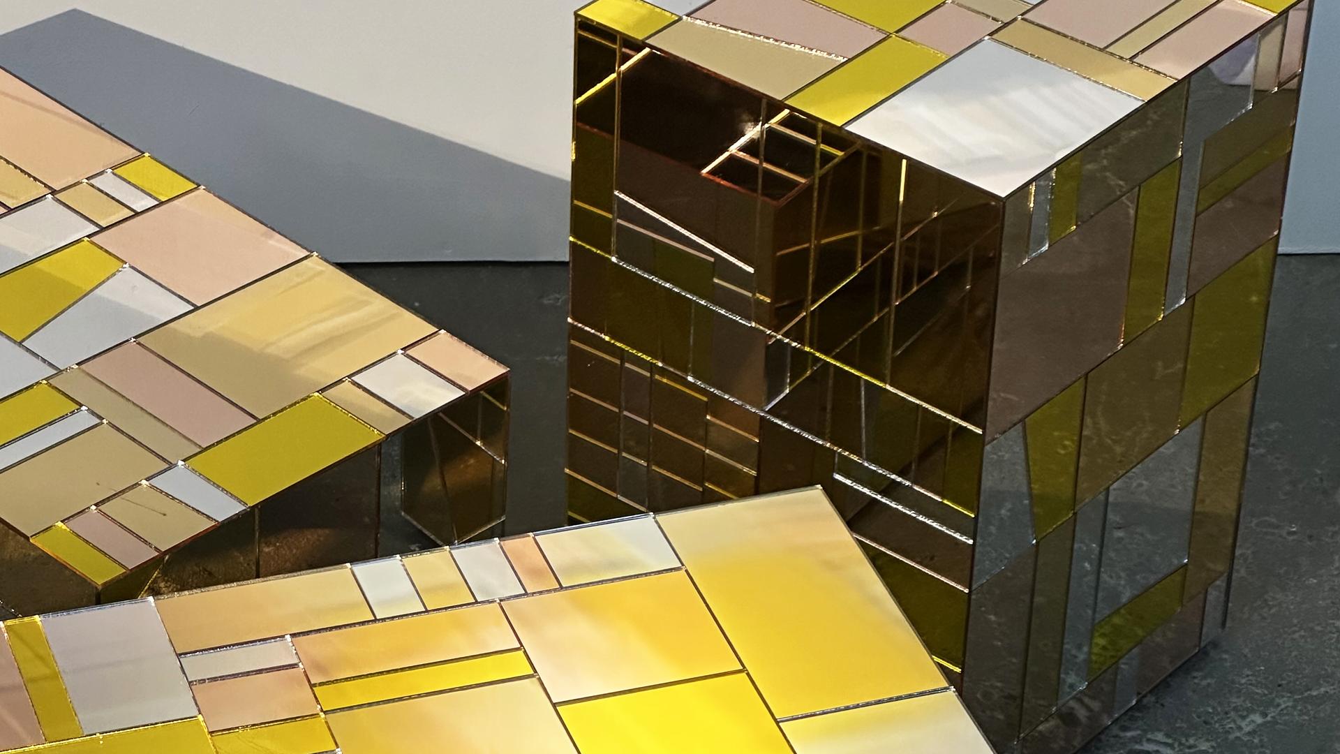 Quilted Mirror Objects at studio mo man tai