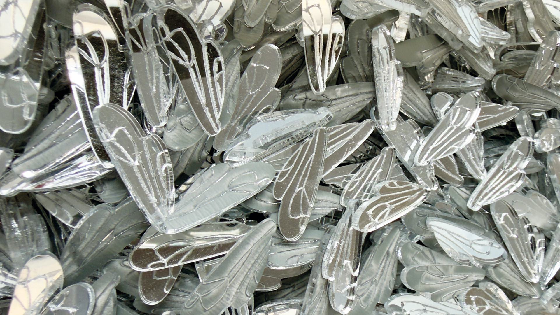 Reflecting Wildness – made from leftover acrylics