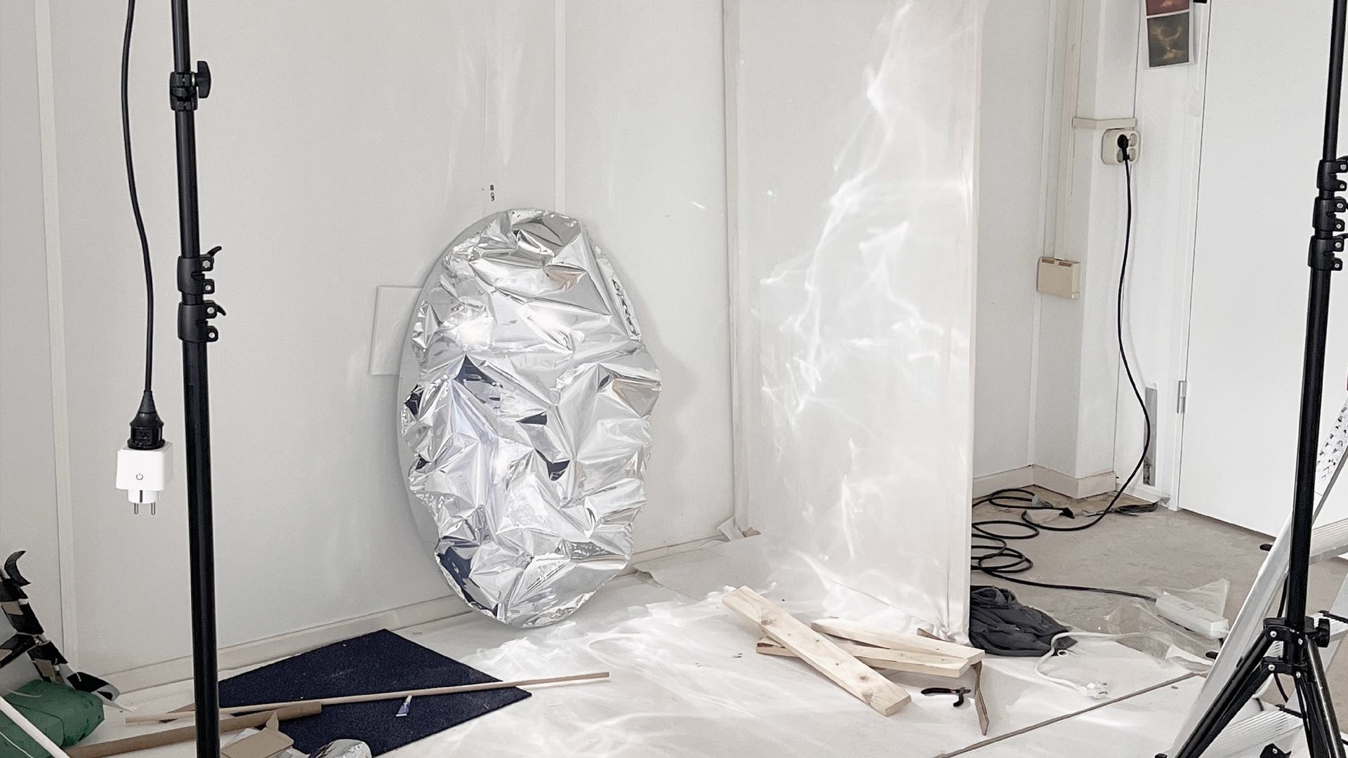 During the process of making the installation