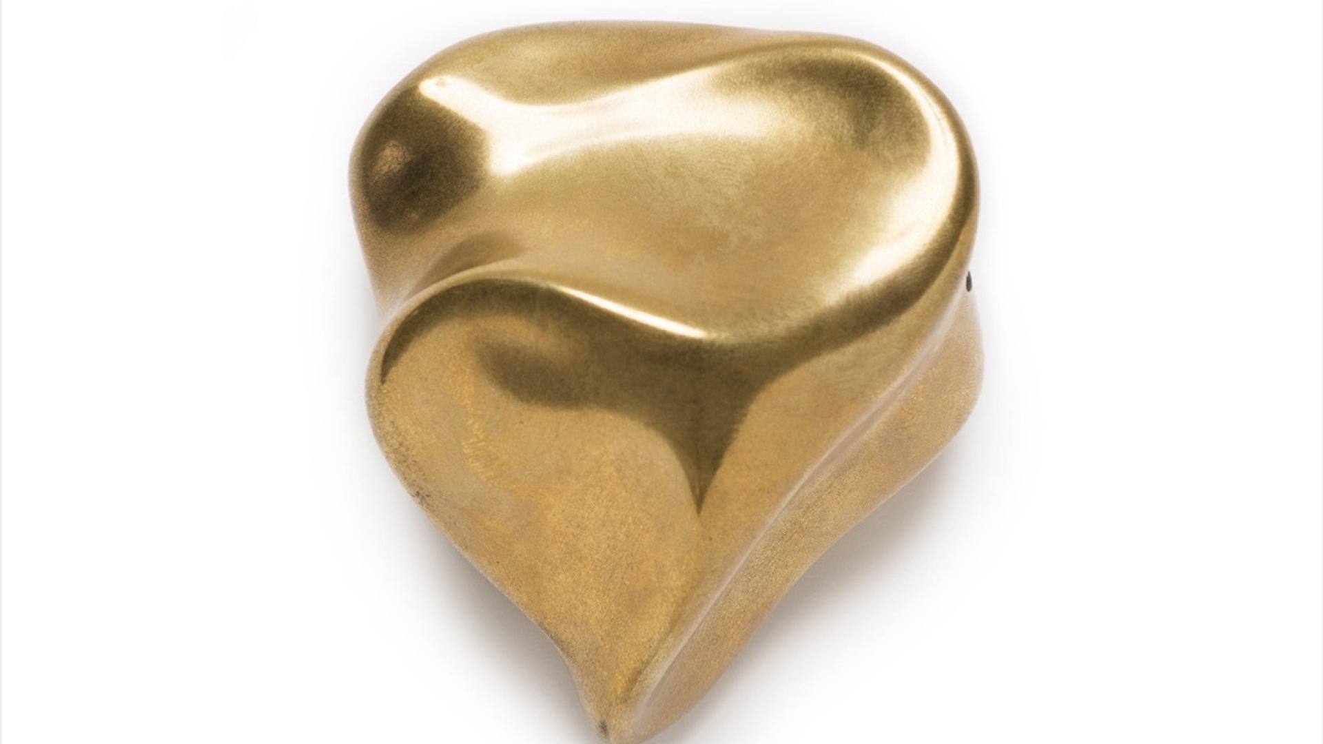 Heart, voelvorm in bronze