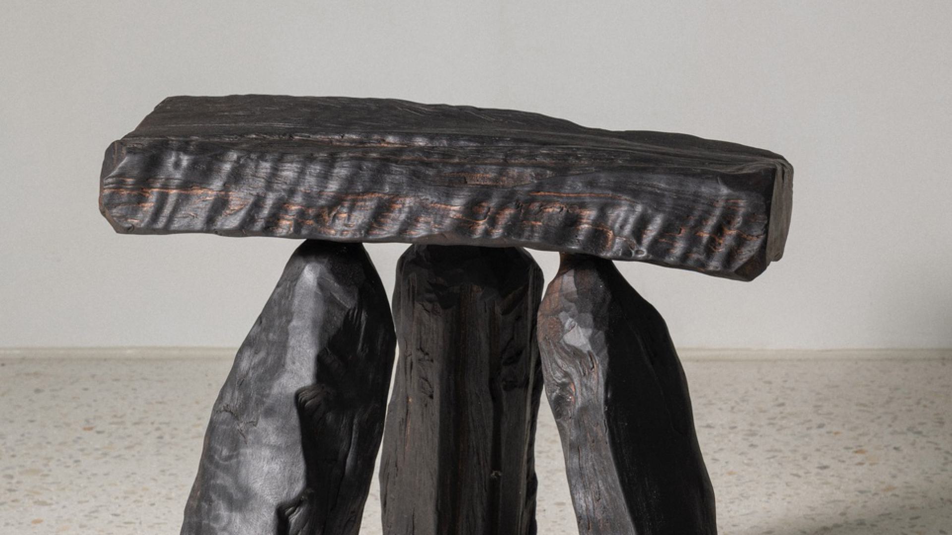 Burnt Bottle-O Stool