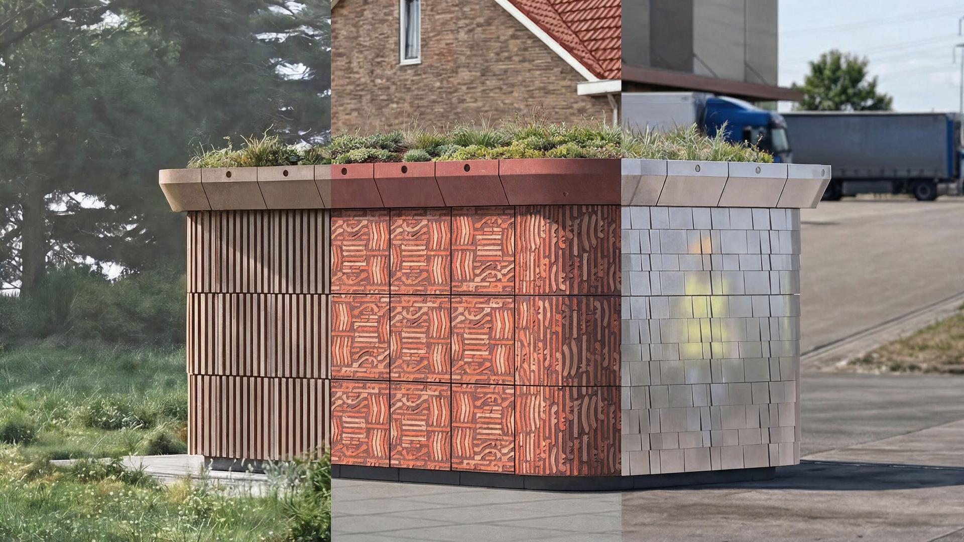 Ontwerp elektriciteitshuisje Rademacher de Vries