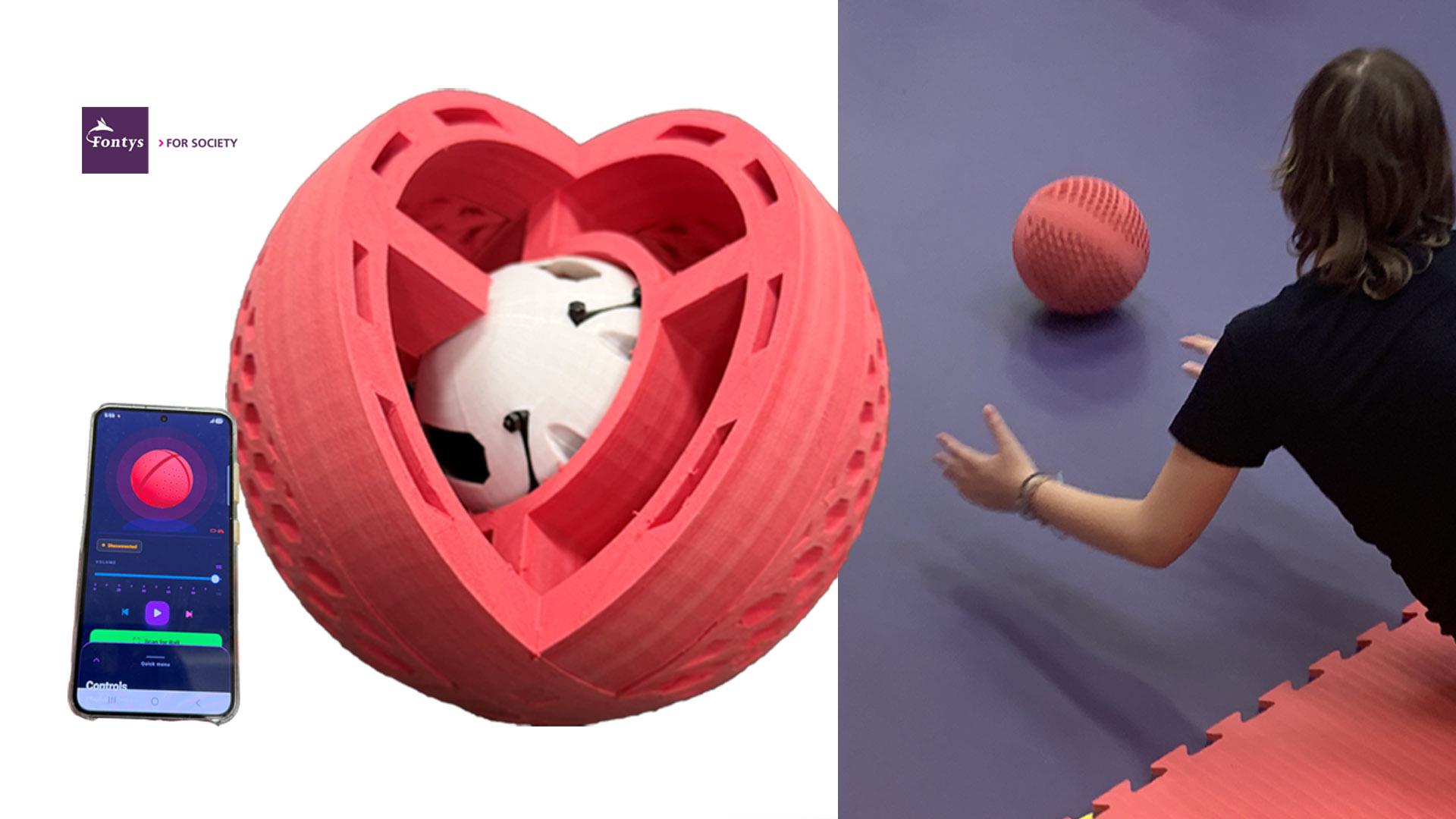 Visioball, ball for visually impaired children