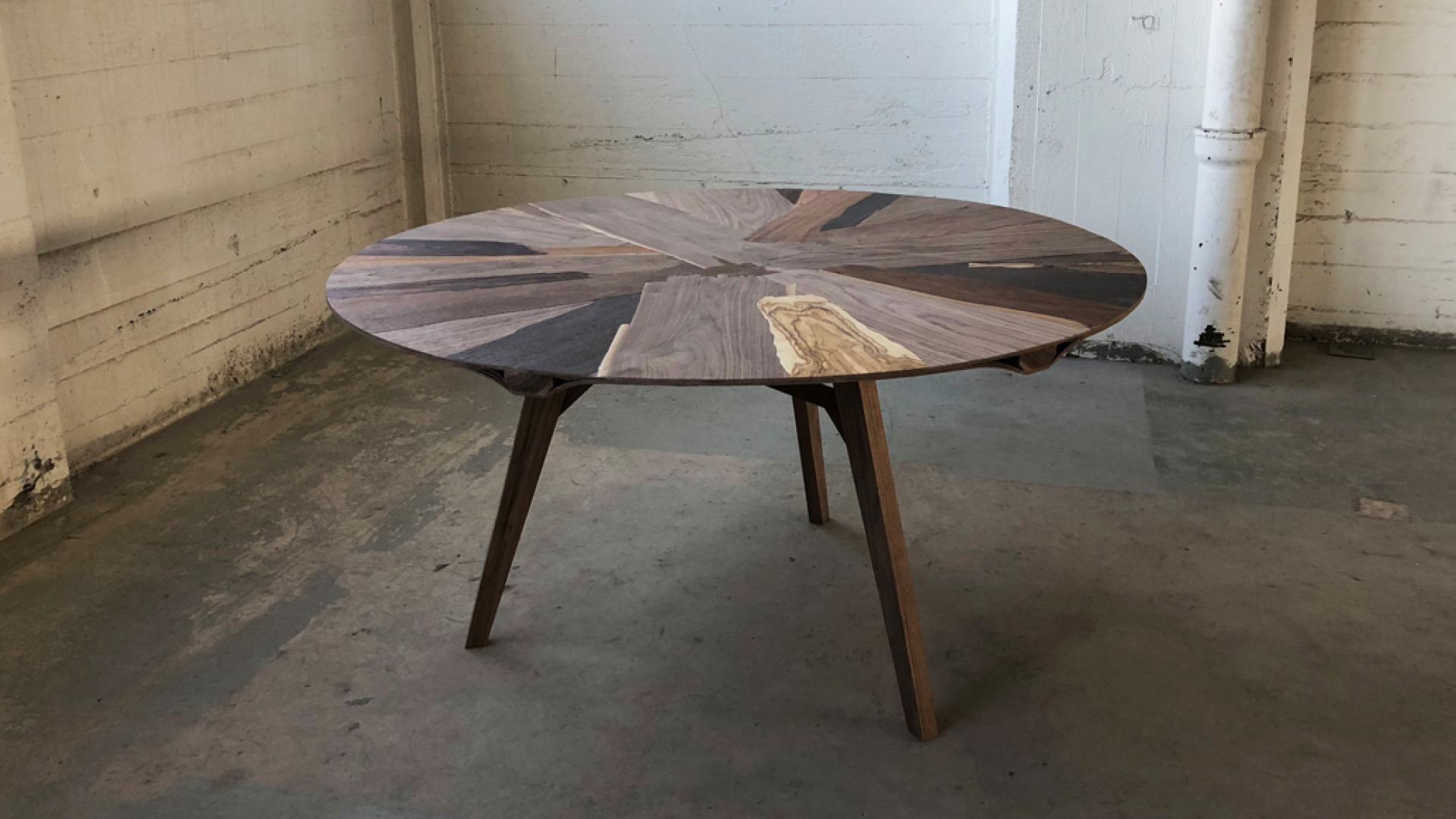 Re-veneer table