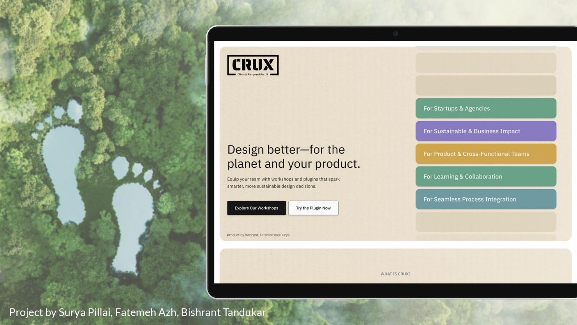 Crux, Digital Sustainability Toolkit