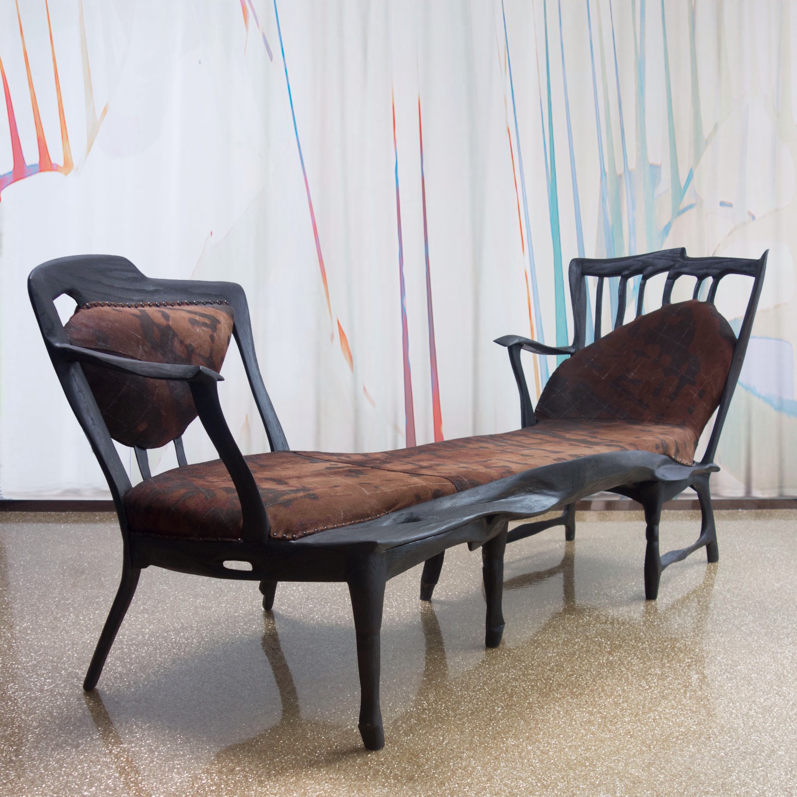 Conversation chair, used chairs, used printed leather, Curtain,Fence