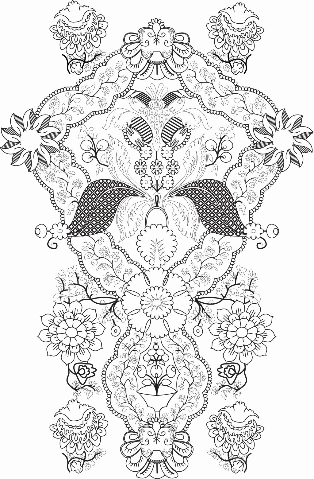 Remi Veldhoven, lijntekening brocaded satin / line drawing brocaded satin dessin, 2018