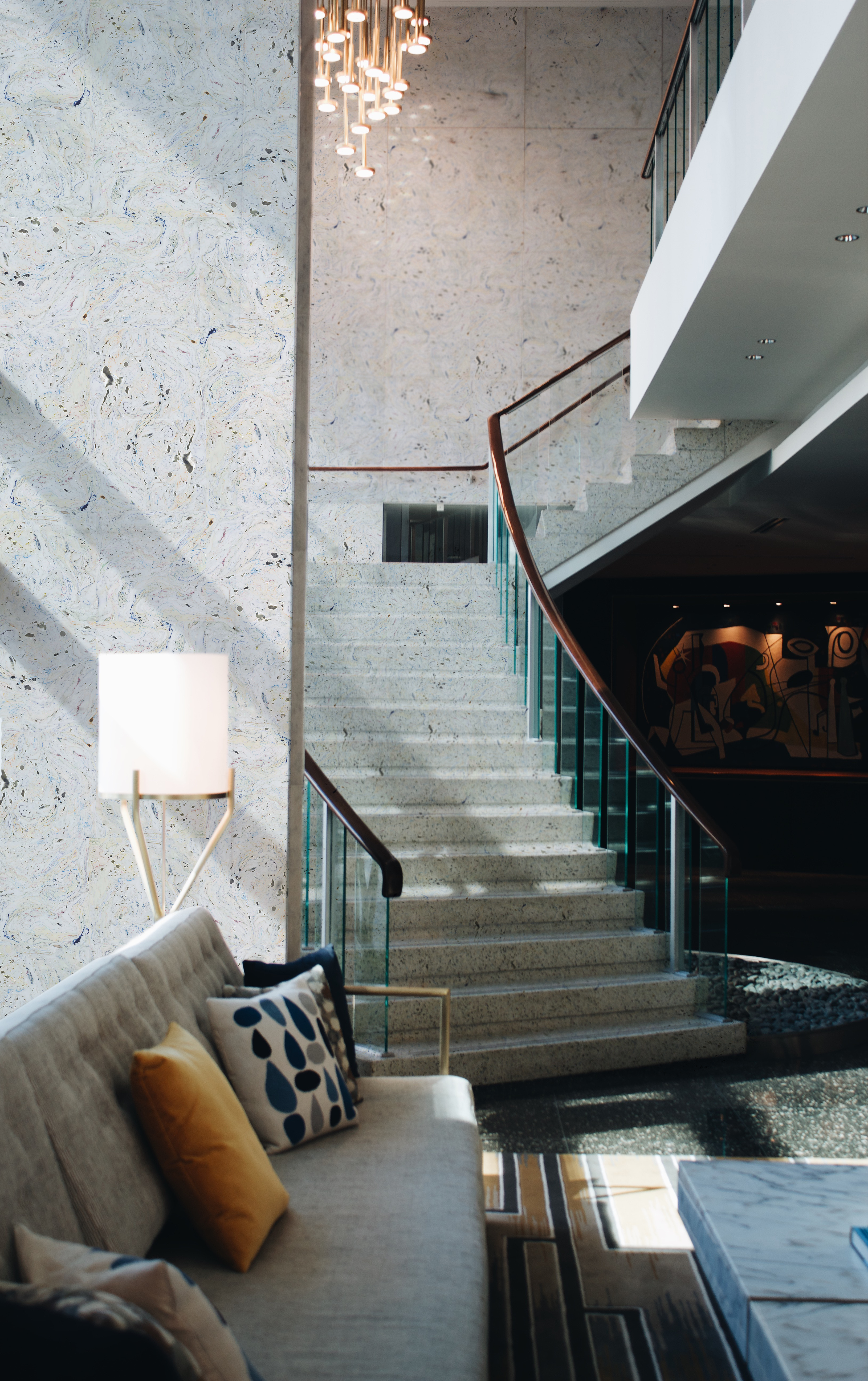Implementation of the tiles in a living space.