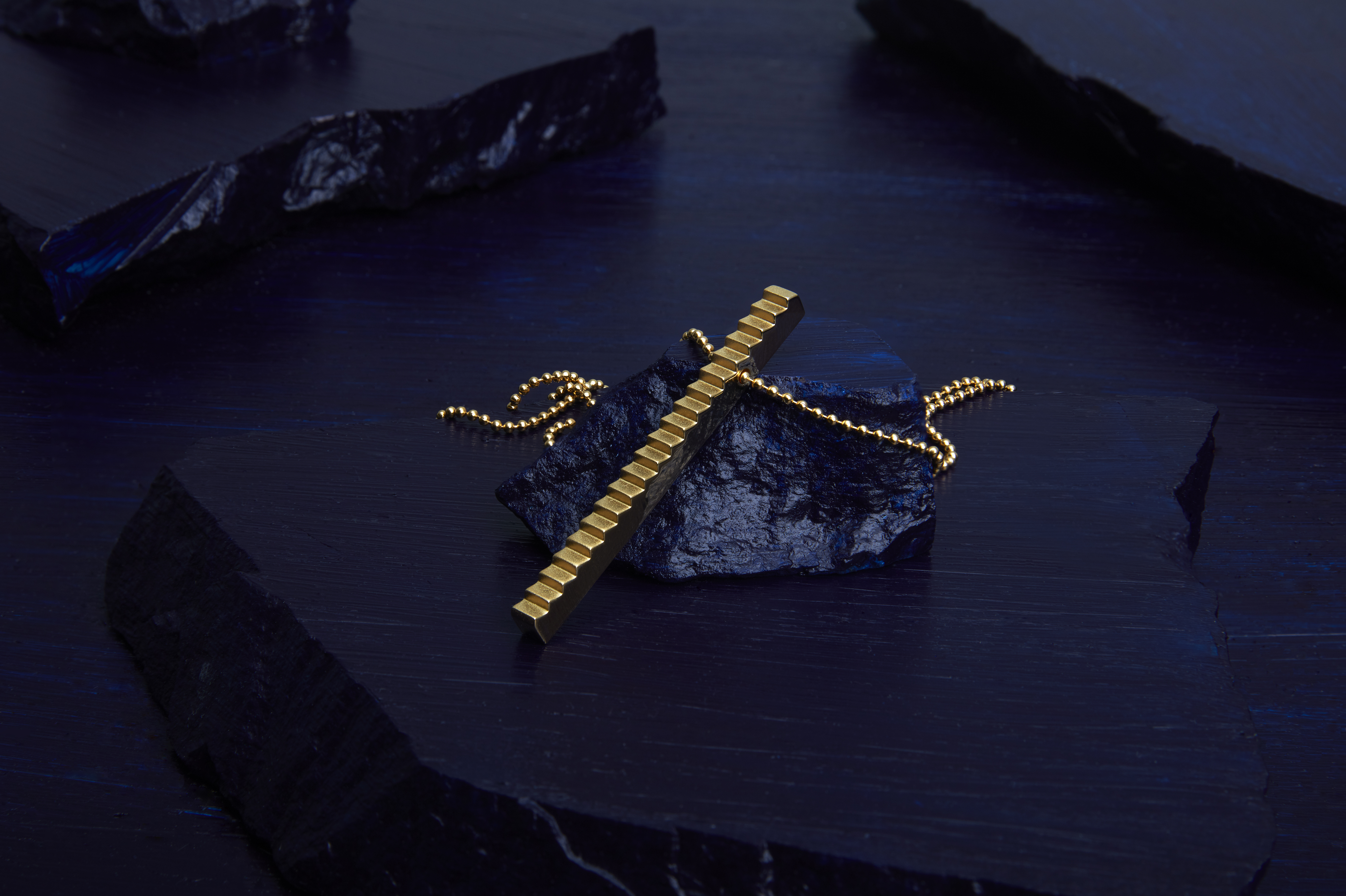 The Flâneur,  Necklace,  Silver,  18k Mat Gold Plated.