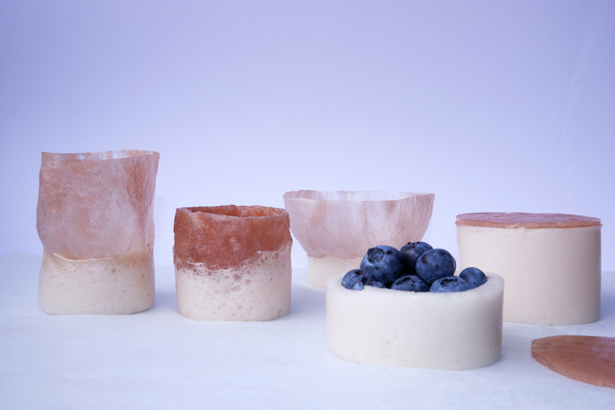 Aqua Faba Foam - tableware prototypes