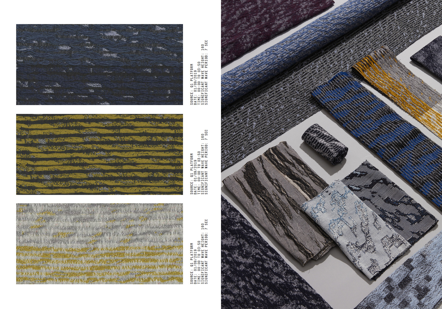 Samples of the textile sea archive