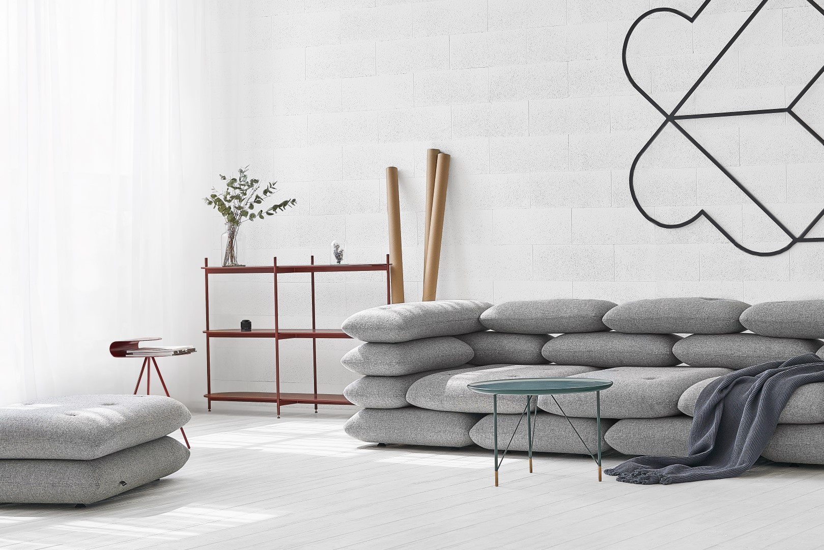 Brick sofa