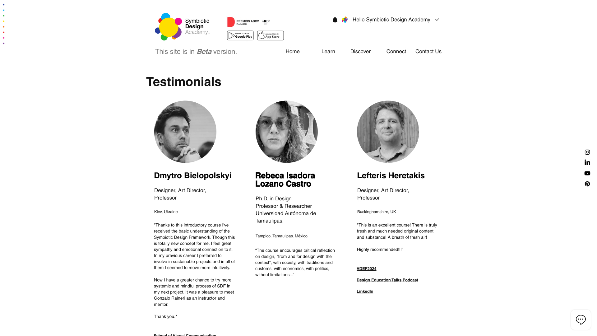 Symbiotic Design Testimonials