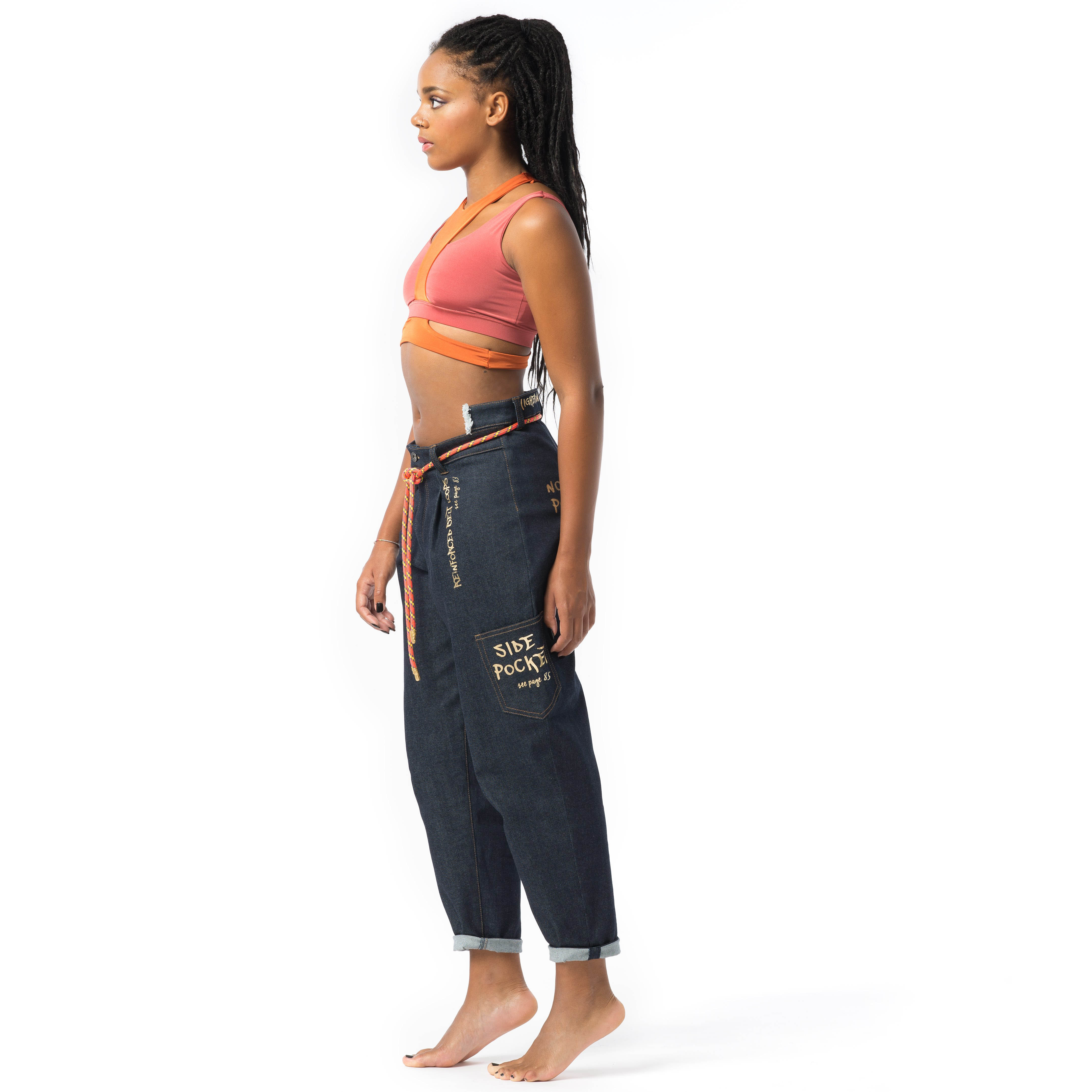 Inclusive Jeans for sitting and standing body